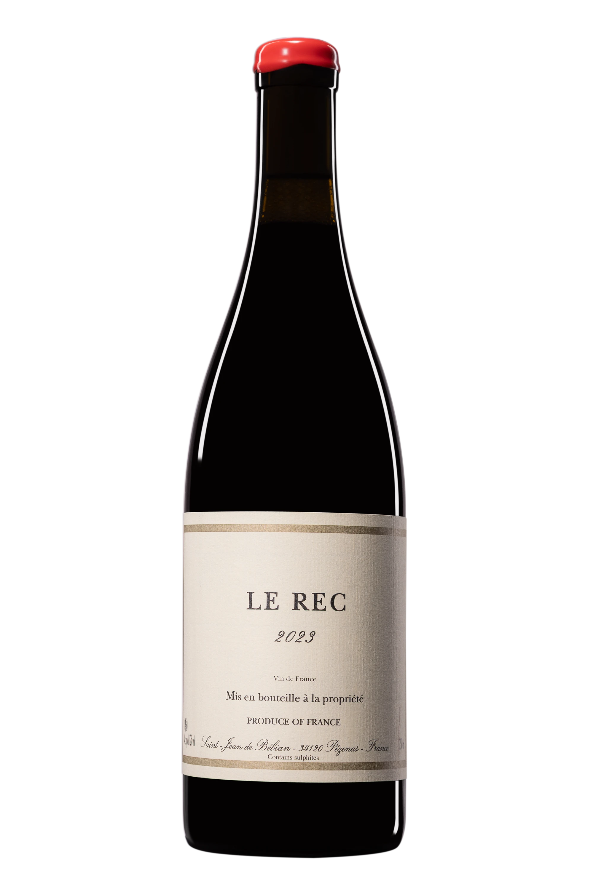 Domaine Prieuré Saint Jean de Bébian - Coteaux du Languedoc "Le Rec" Rouge 2023, 75cl