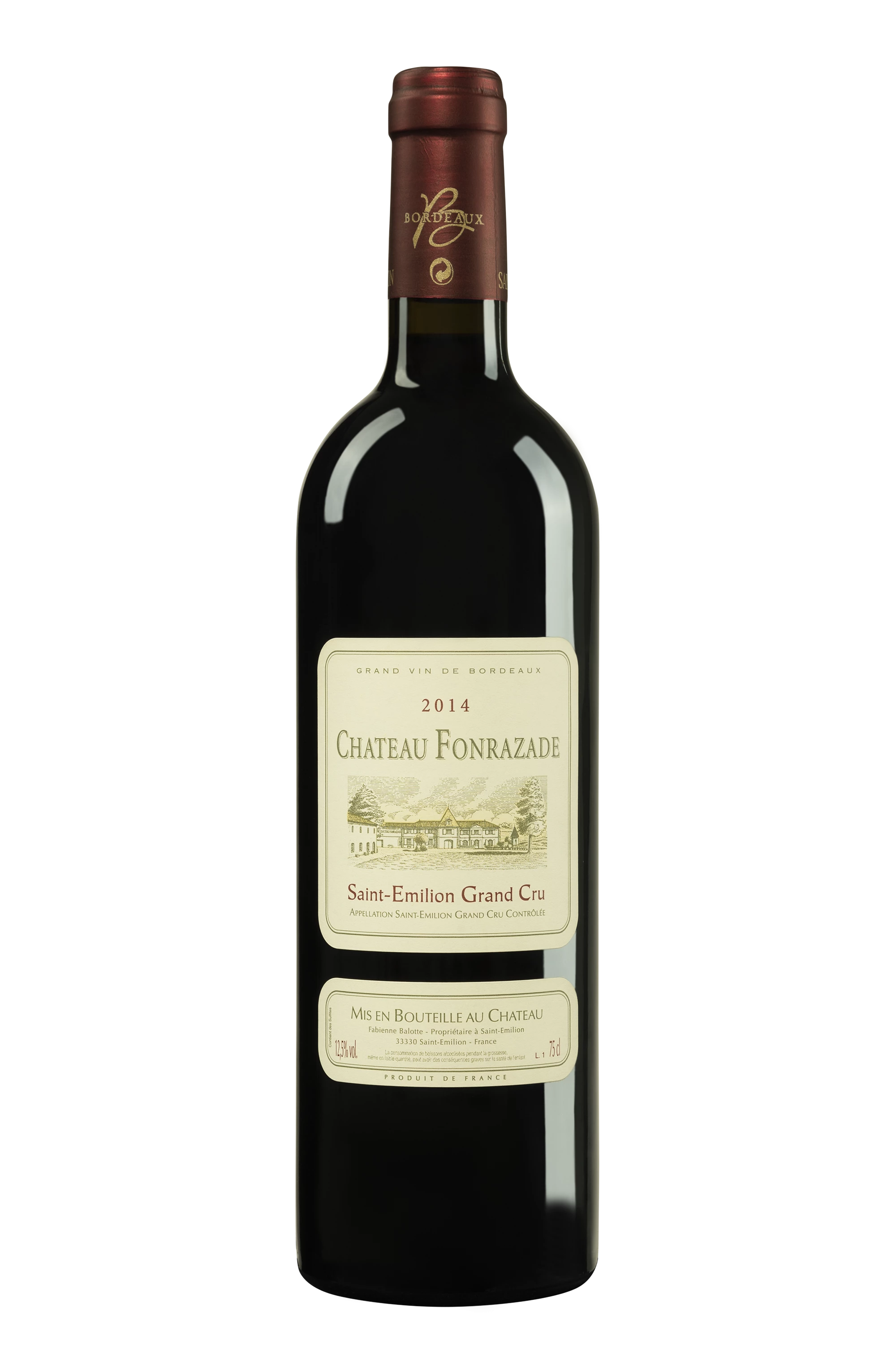 Château Fonrazade - Saint-Emilion "Grand Cru Classé" Rouge 2014, 75cl
