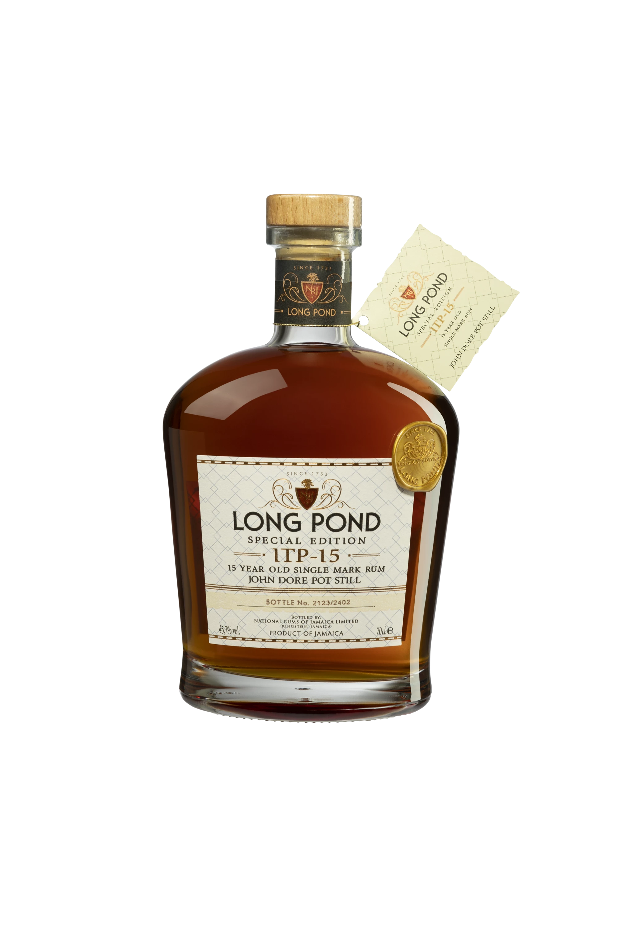 Long Pond - Molasses Jamaican Rhum "15 Ans - Special Edition ITP" Brun 45.7° Giftbox, 70cl