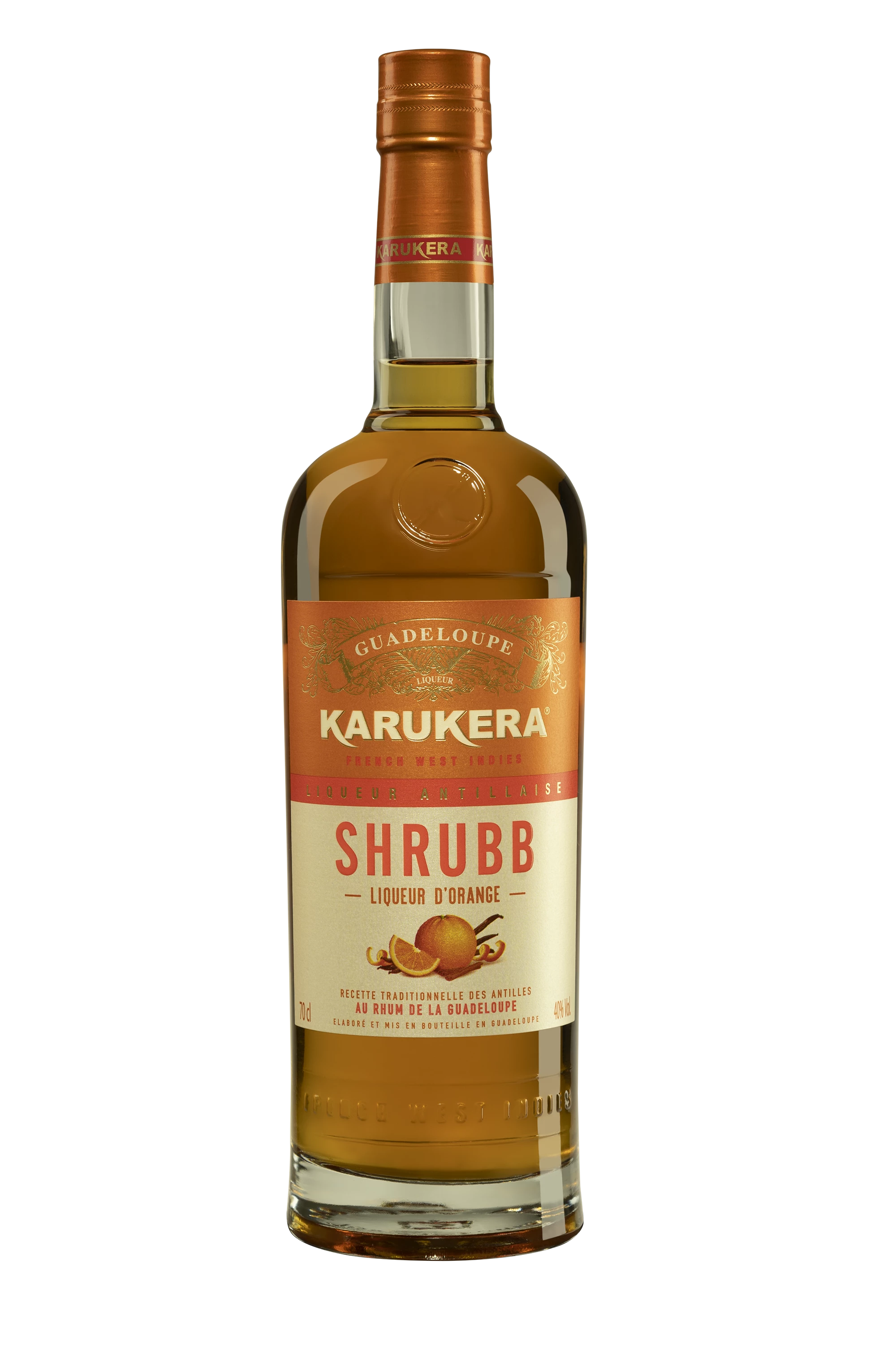 Karukera - Liqueur de Rhum de Guadeloupe "Shrubb" Brun 40°, 70cl