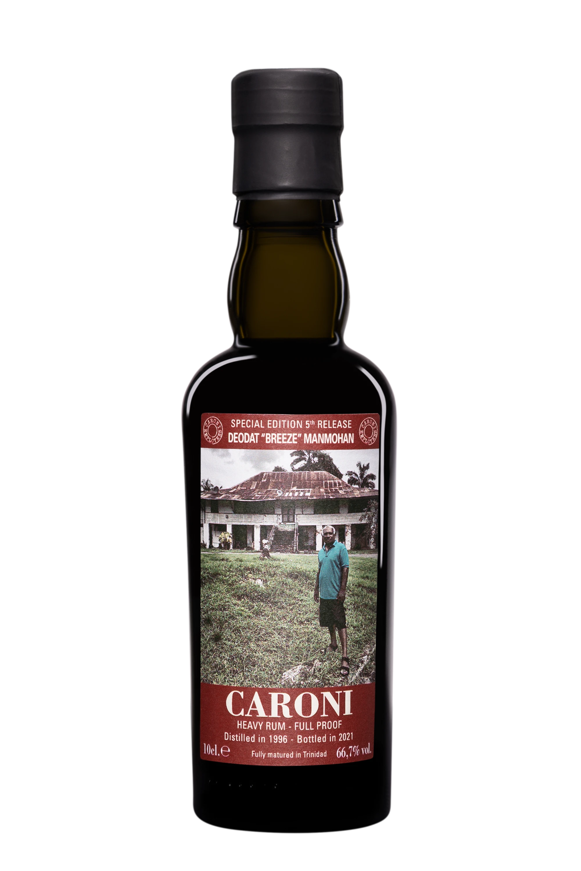 Vélier - Molasses Trinidadian Rhum "25 Ans Caroni - Deodat Breeze Manohan Employees 5th Release - Release 2021" Brun 1996 66.7° Giftbox, 10cl