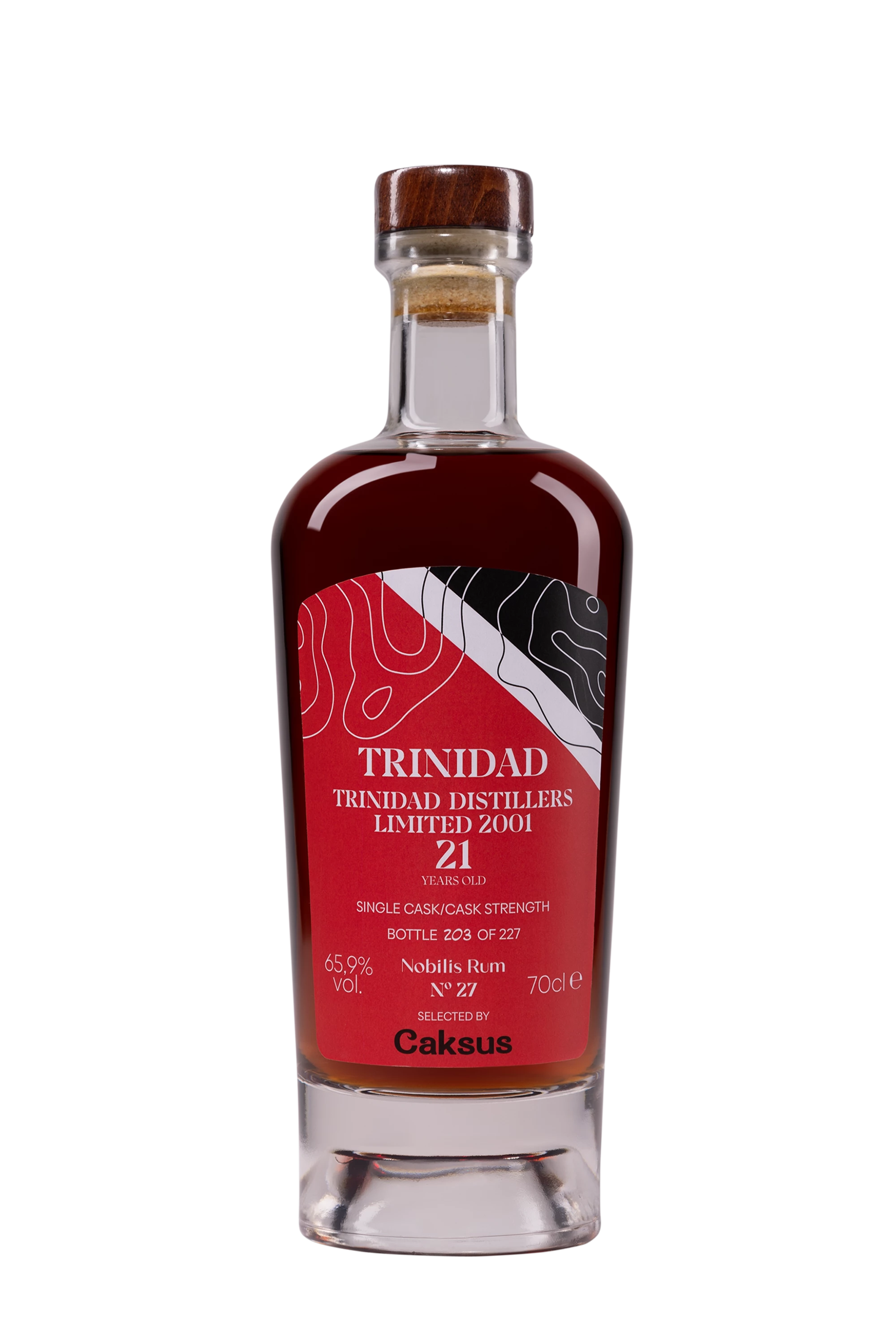 Nobilis Rum - Molasses Trinidadian Rhum "21 Ans Trinidad Distillers Limited - Single Cask - N°27" Brun 2001 65.9° Giftbox, 70cl