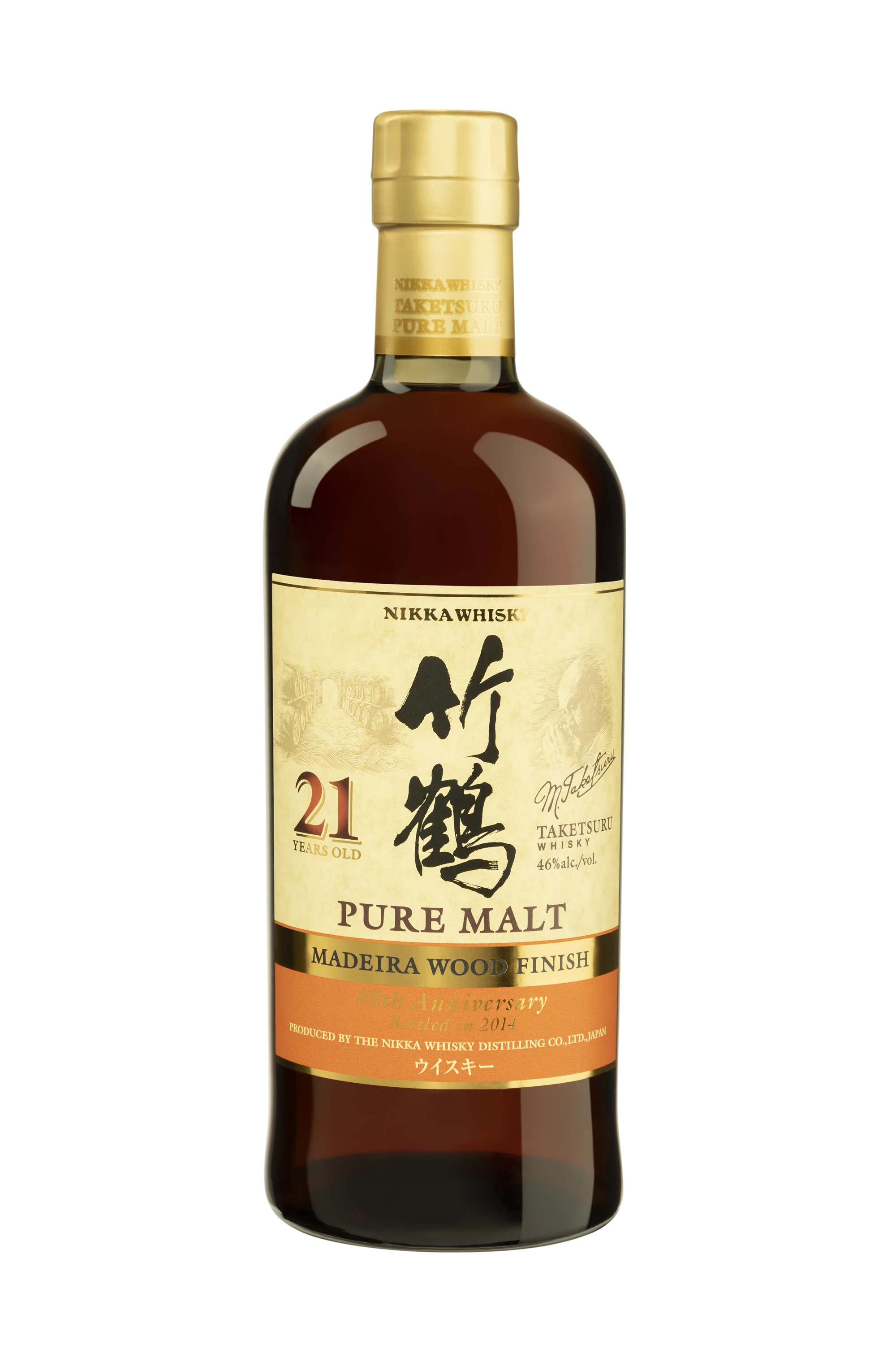 Nikka - Blended Malt Japanese Whisky "21 Ans Taketsuru - 80th Anniversary Madeira Wood Finish - Release 2014" 46°, 70cl