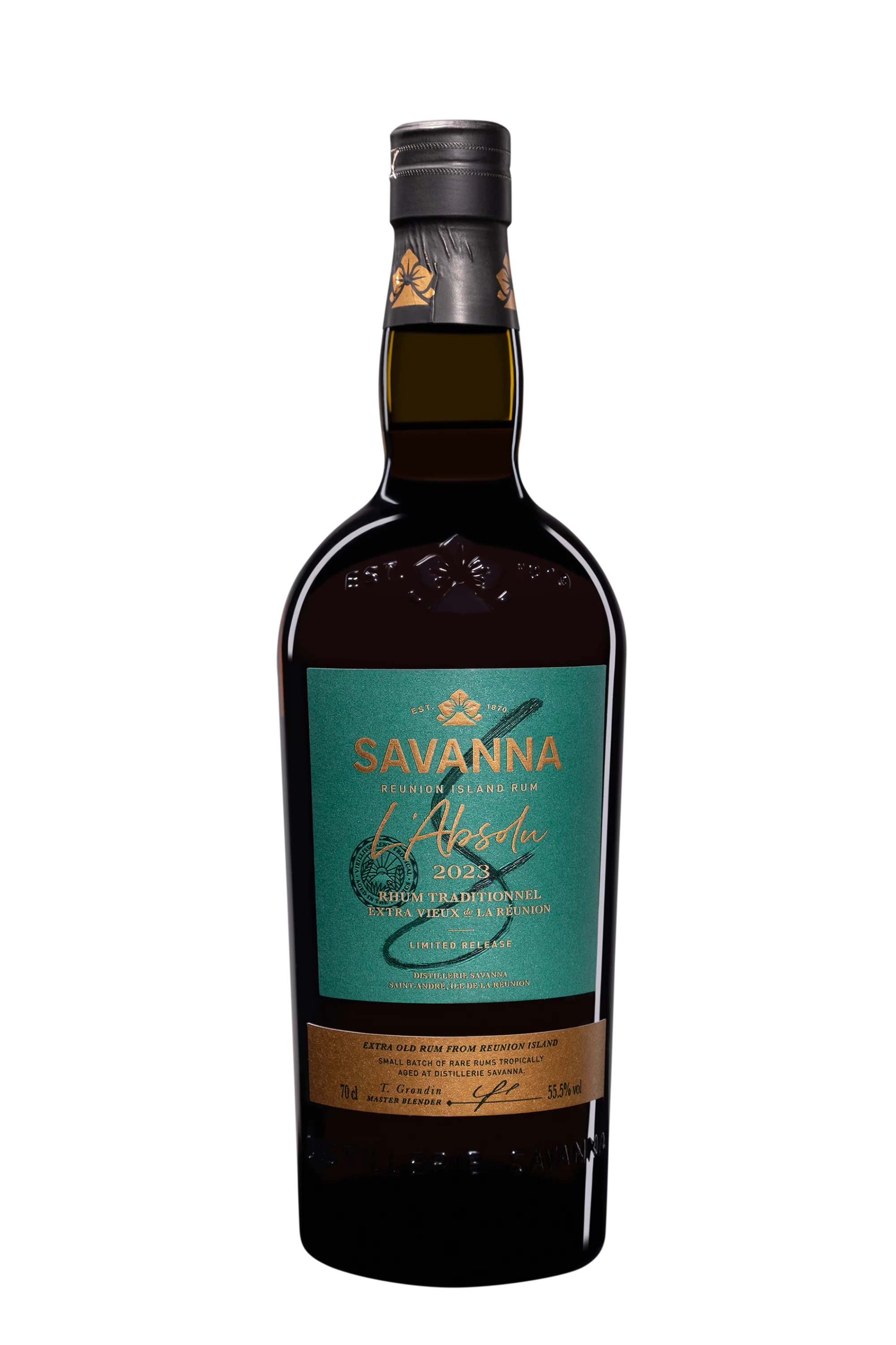Savanna - Rhum Vieux de Mélasse de la Réunion "L'Absolu" Brun 55.5° Giftbox, 70cl