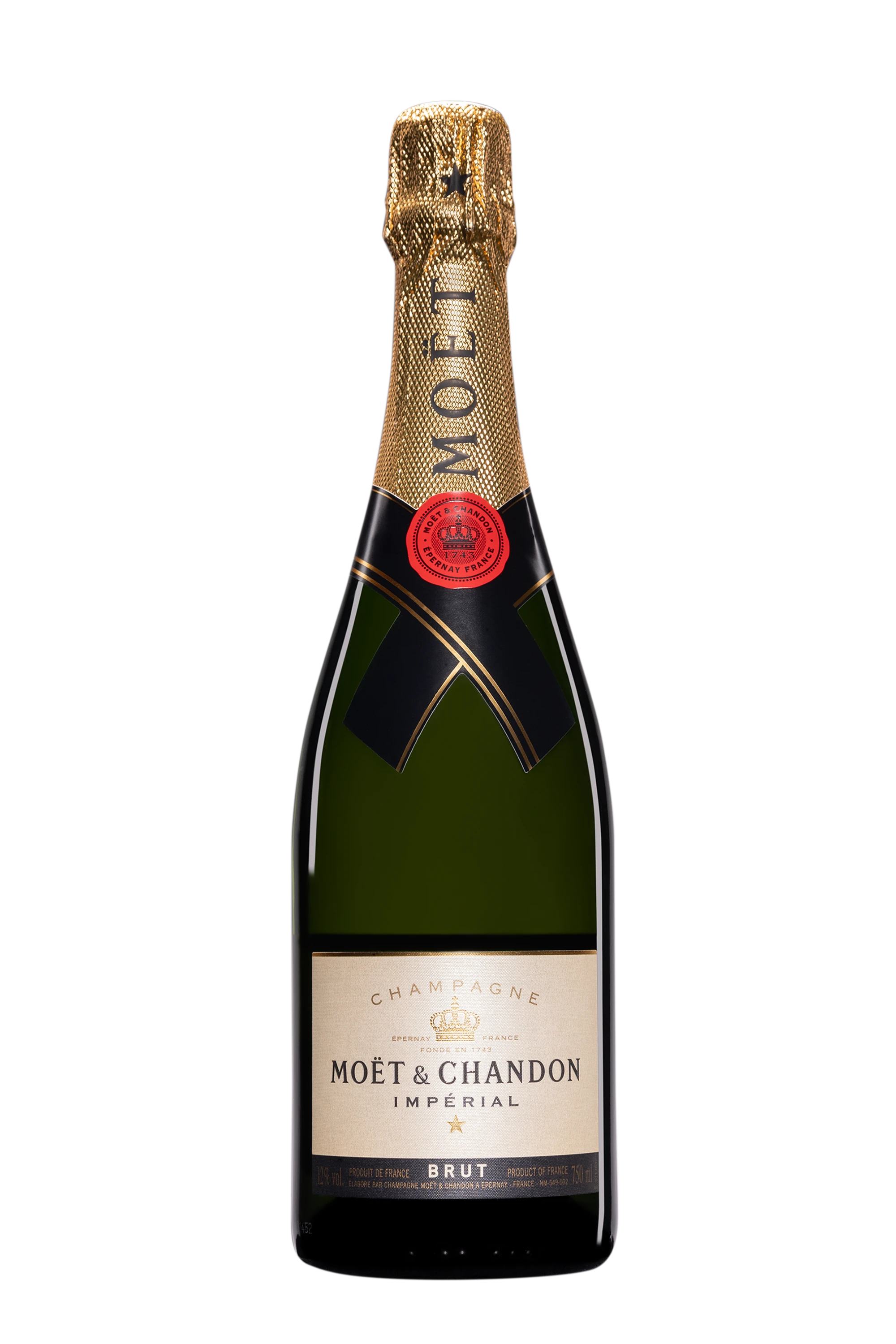 Maison Moët & Chandon - Champagne Brut "Impérial" Blanc NV 12° Giftbox Personnalisé, 75cl