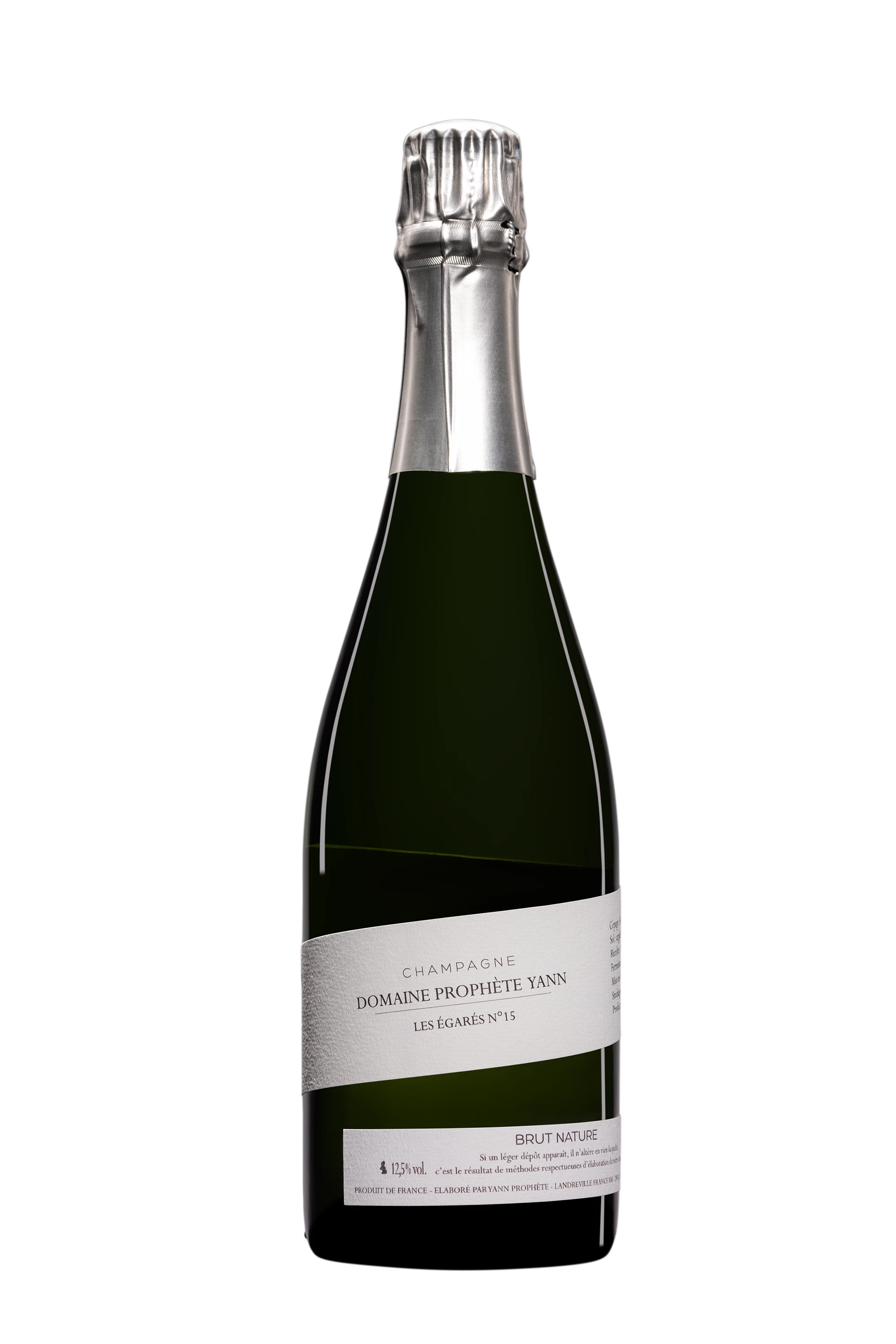 Domaine Yann Prophète - Champagne Brut Nature Blanc de Noirs Millésimé "Les Égarés" Blanc 2015 12.5°, 75cl