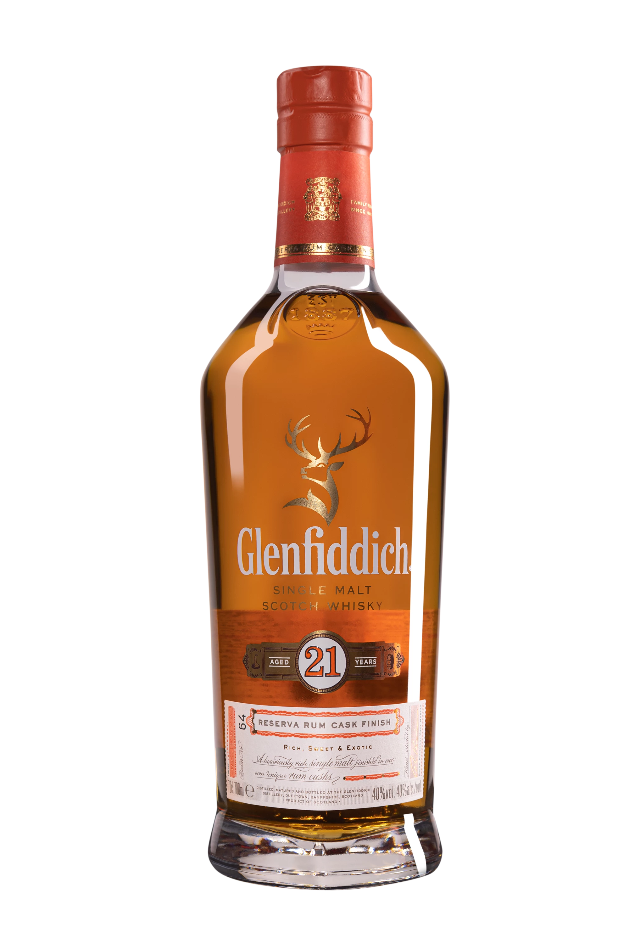Glenfiddich - Single Malt Scotch Whisky " 21 Ans - Gran Reserva" Giftbox 40°, 70cl