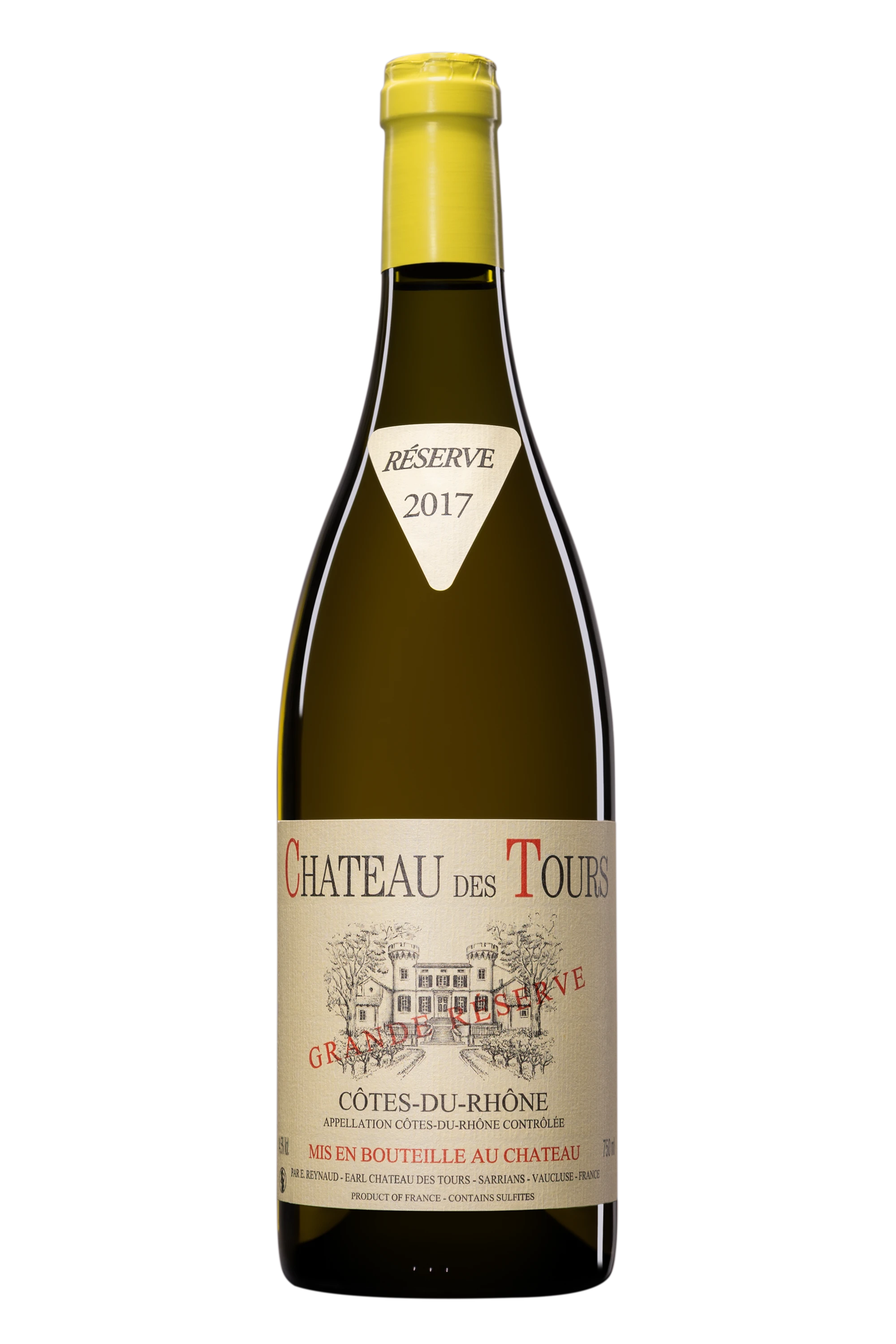 Château des Tours - Côtes du Rhône "Grande Réserve" Blanc 2017 14.5°, 75cl
