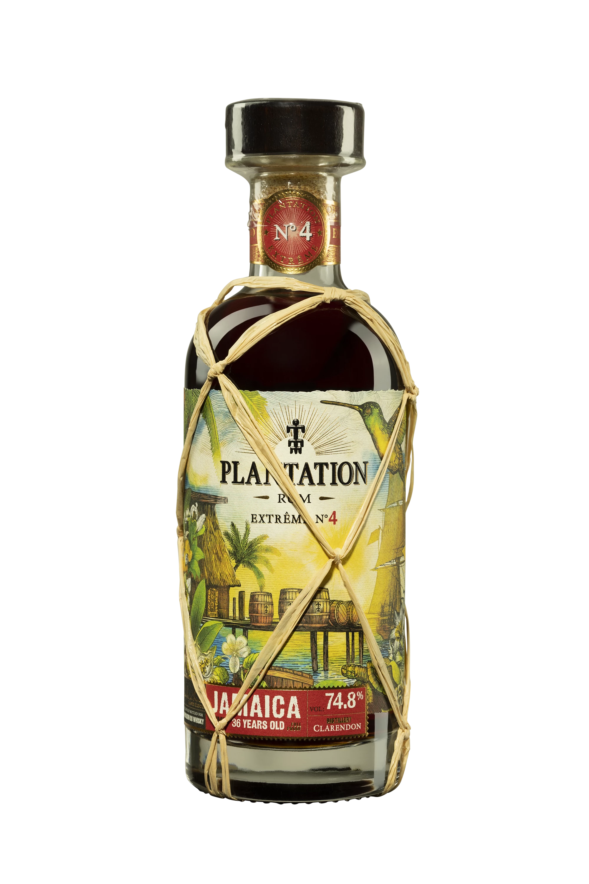 Plantation - Molasses Jamaican Rhum "36 Ans Clarendon - Extrême N°4 : Jamaica MMW" Brun 1984 74.8° Giftbox, 70cl