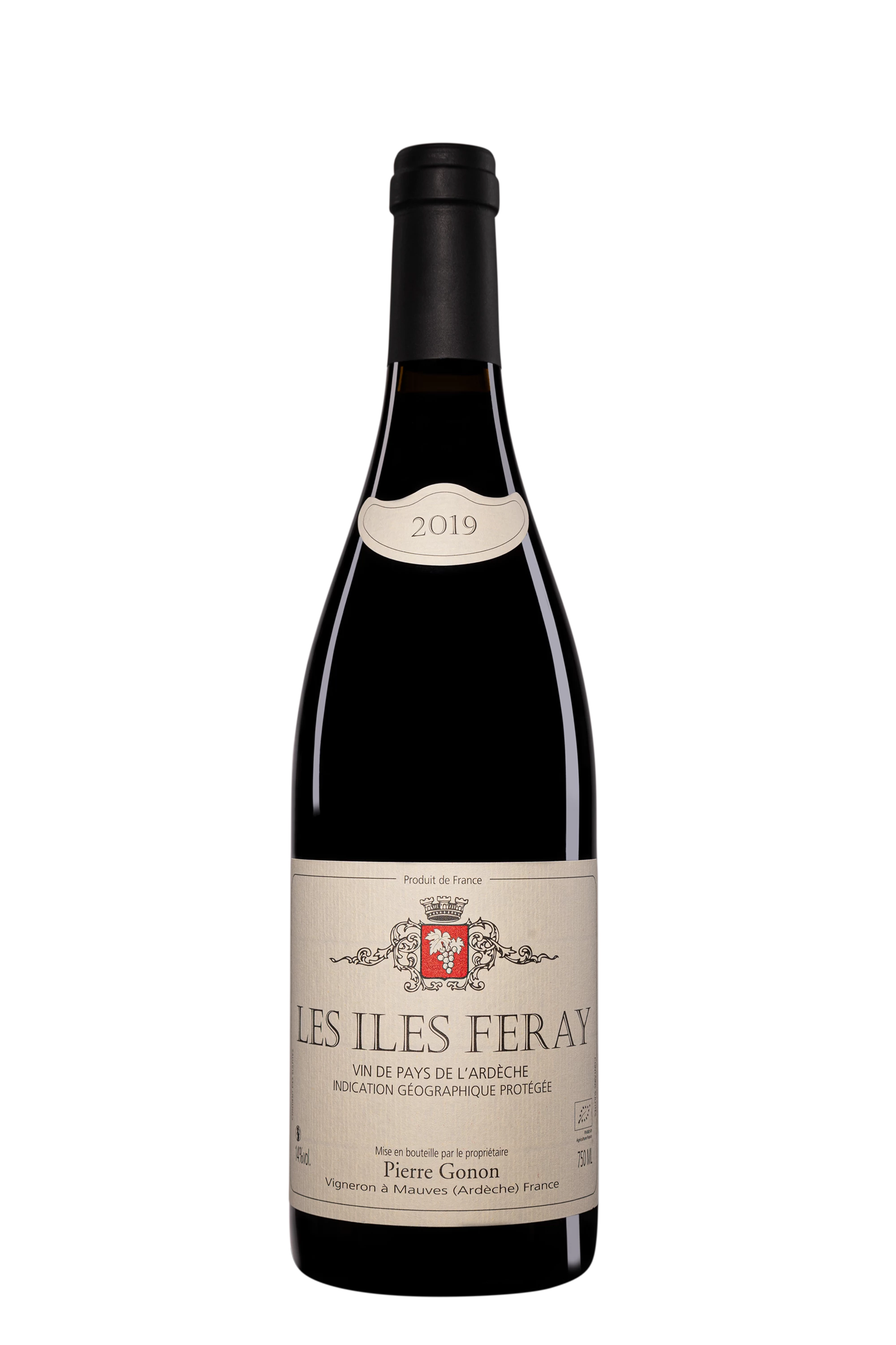 Domaine Pierre Gonon - Vin de Pays de l'Ardèche "Les Iles Feray" Rouge 2019 14°, 75cl