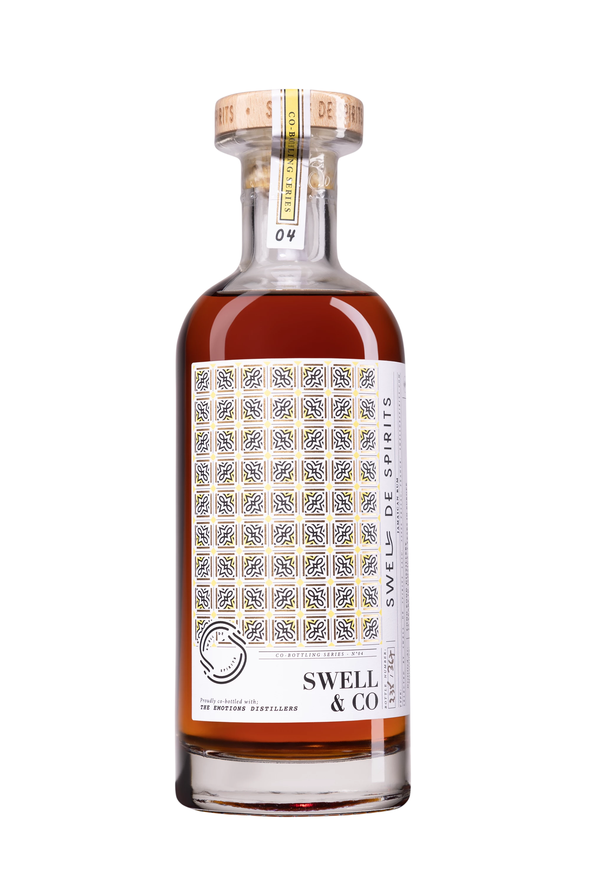 Swell de Spirits - Molasses Jamaican Rhum "14 Ans Long Pond - Swell & Co Series N°4" Brun 2007 68°, 50cl