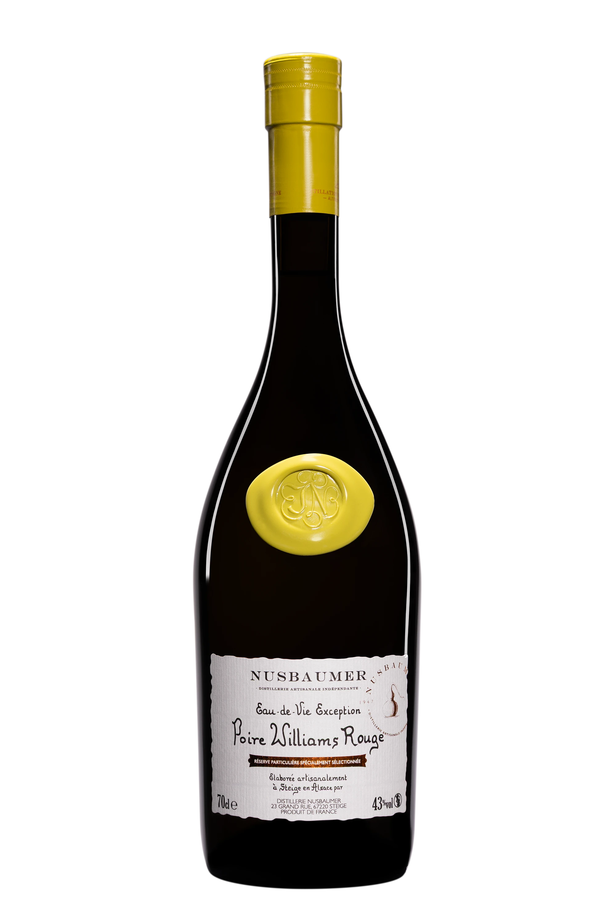 Distillerie Nusbaumer - Eau de Vie d'Alsace "Poire Williams Rouge - Exception" Blanc 43° Giftbox, 70cl