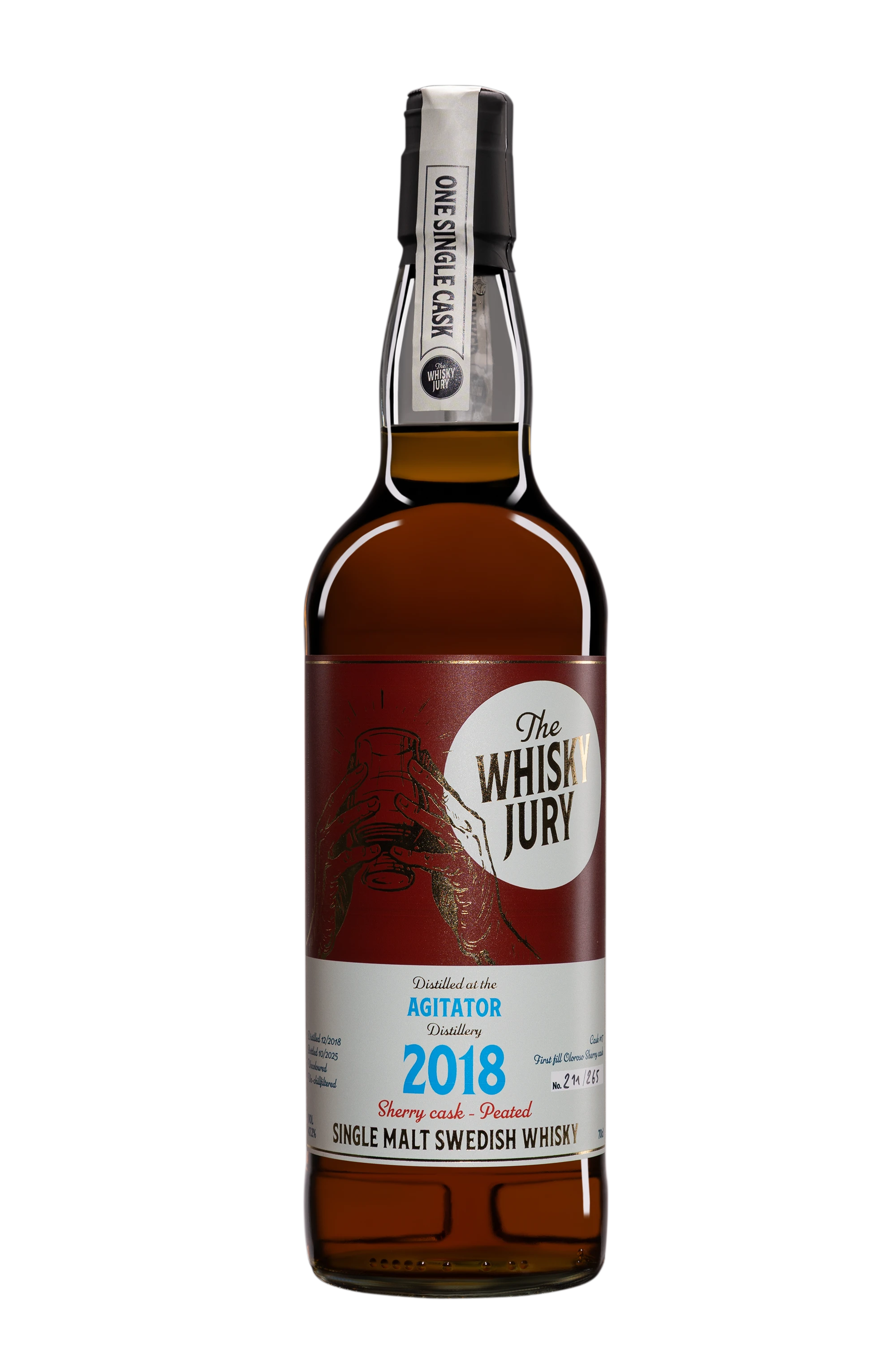 The Whisky Jury - Single Malt Swedish Whisky "7 Ans Agitator" Brun 2018 47.2°, 70cl