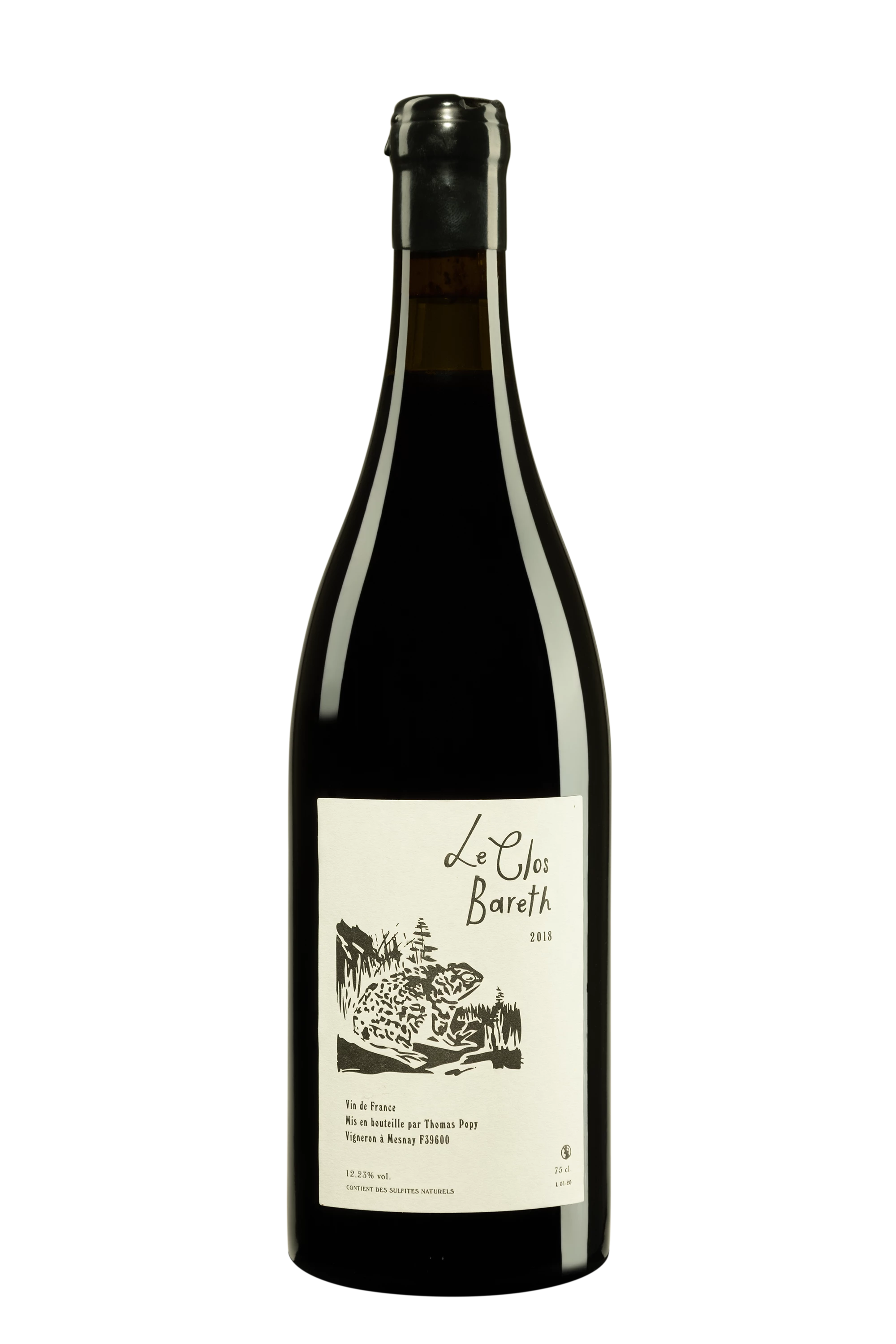 Domaine Thomas Popy - Vin de France "Le Clos Bareth" Rouge 2018 12.23°, 75cl