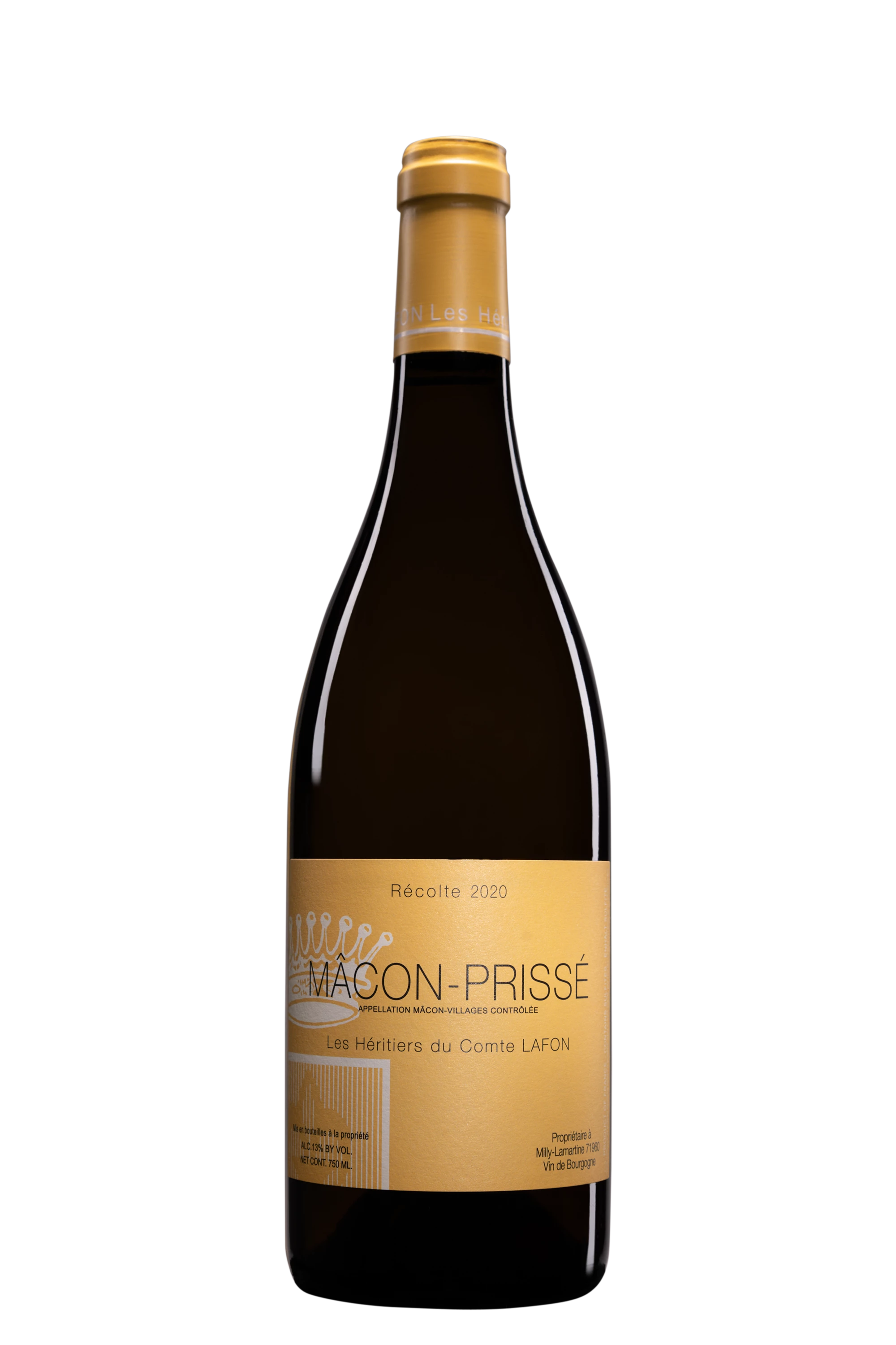 Domaine Les Héritiers du Comte Lafon - Mâcon-Prissé Blanc 2020, 75cl