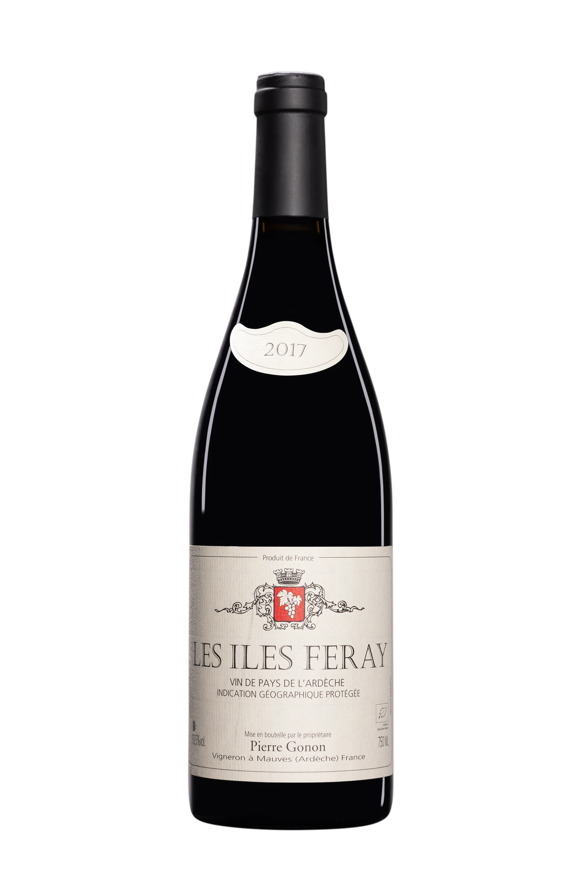 Domaine Pierre Gonon - Vin de Pays de l'Ardèche "Les Iles Feray" Rouge 2017 13.5°, 75cl