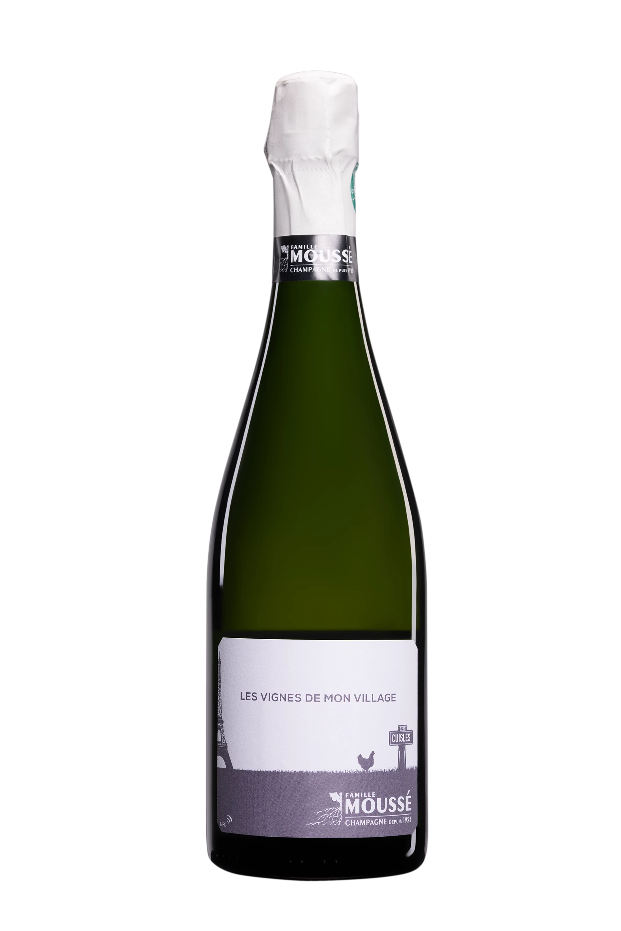 Domaine Moussé - Champagne Extra-Brut Blanc de Noirs "Les Vignes de mon Village - Dégorgement 2023" Blanc NV Dégorgement 20 Mar. 2024 12.49°, 75cl