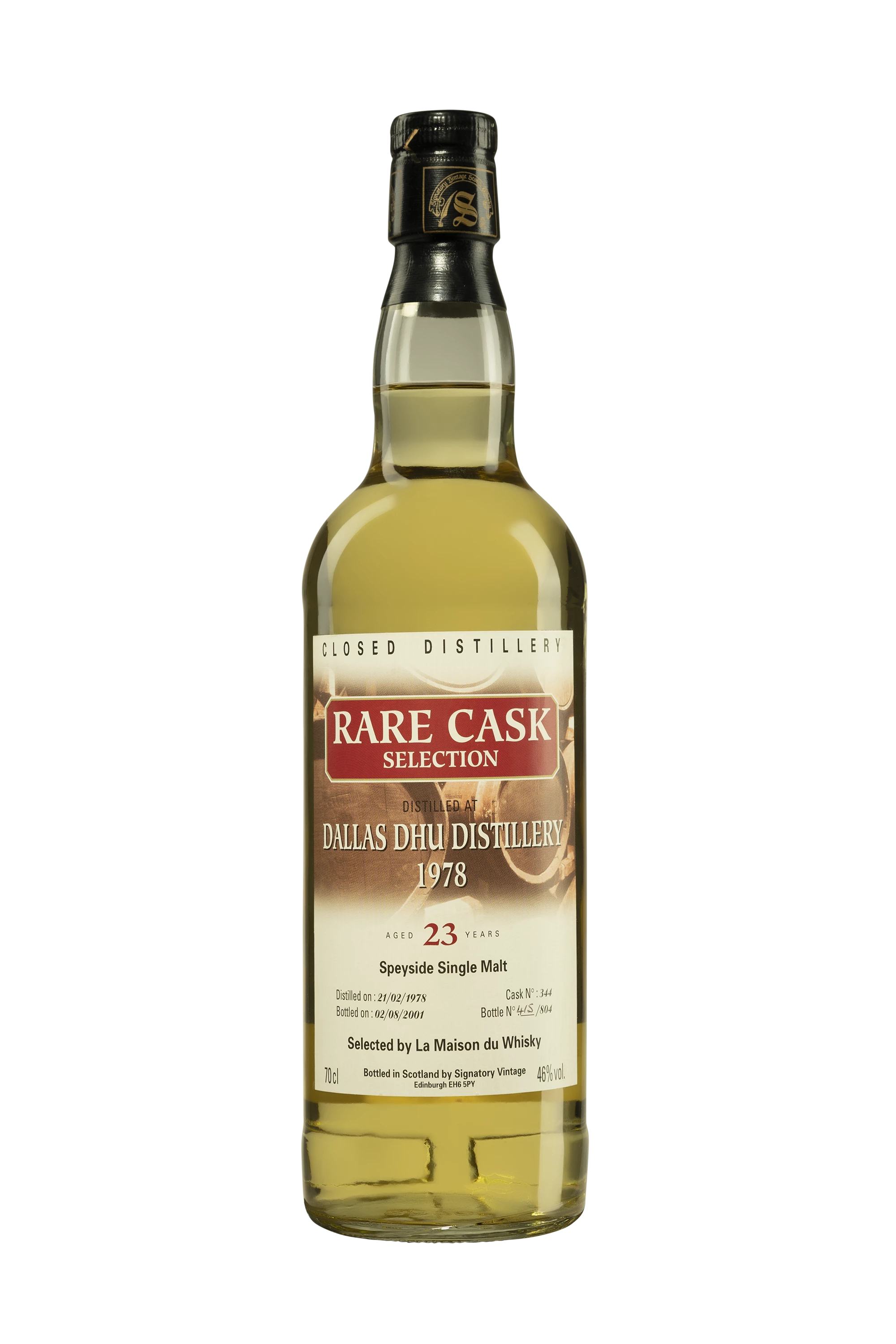 Signatory Vintage - Single Malt Scotch Whisky "Dallas Dhu - 23 Ans Rare Cask Selection" 1978 46°, 70cl