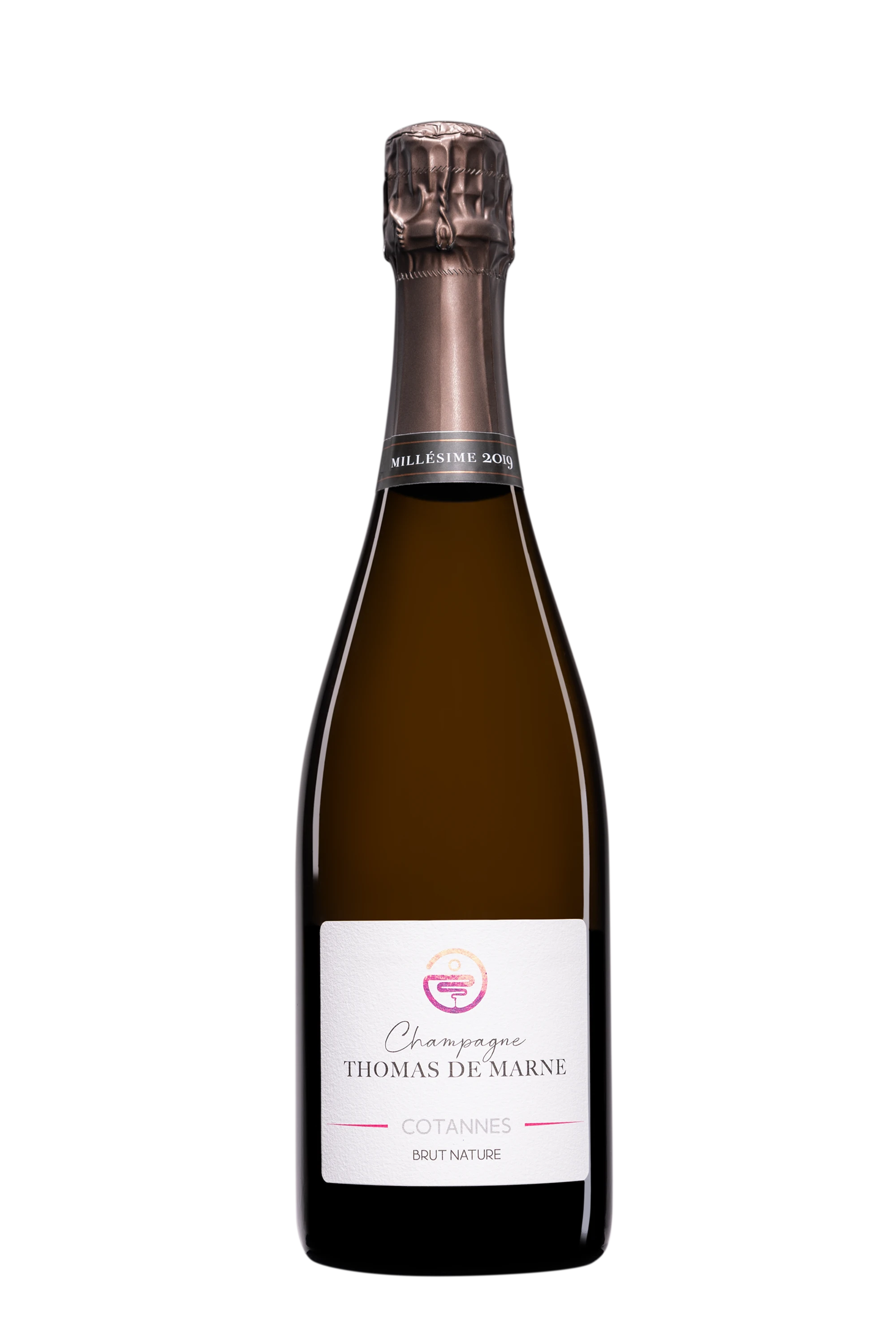 Domaine Thomas de Marne - Champagne Brut Nature Blanc de Noirs Millésimé "Cotannes" Blanc 2019 Dégorgement 12.2023 12.09°, 75cl