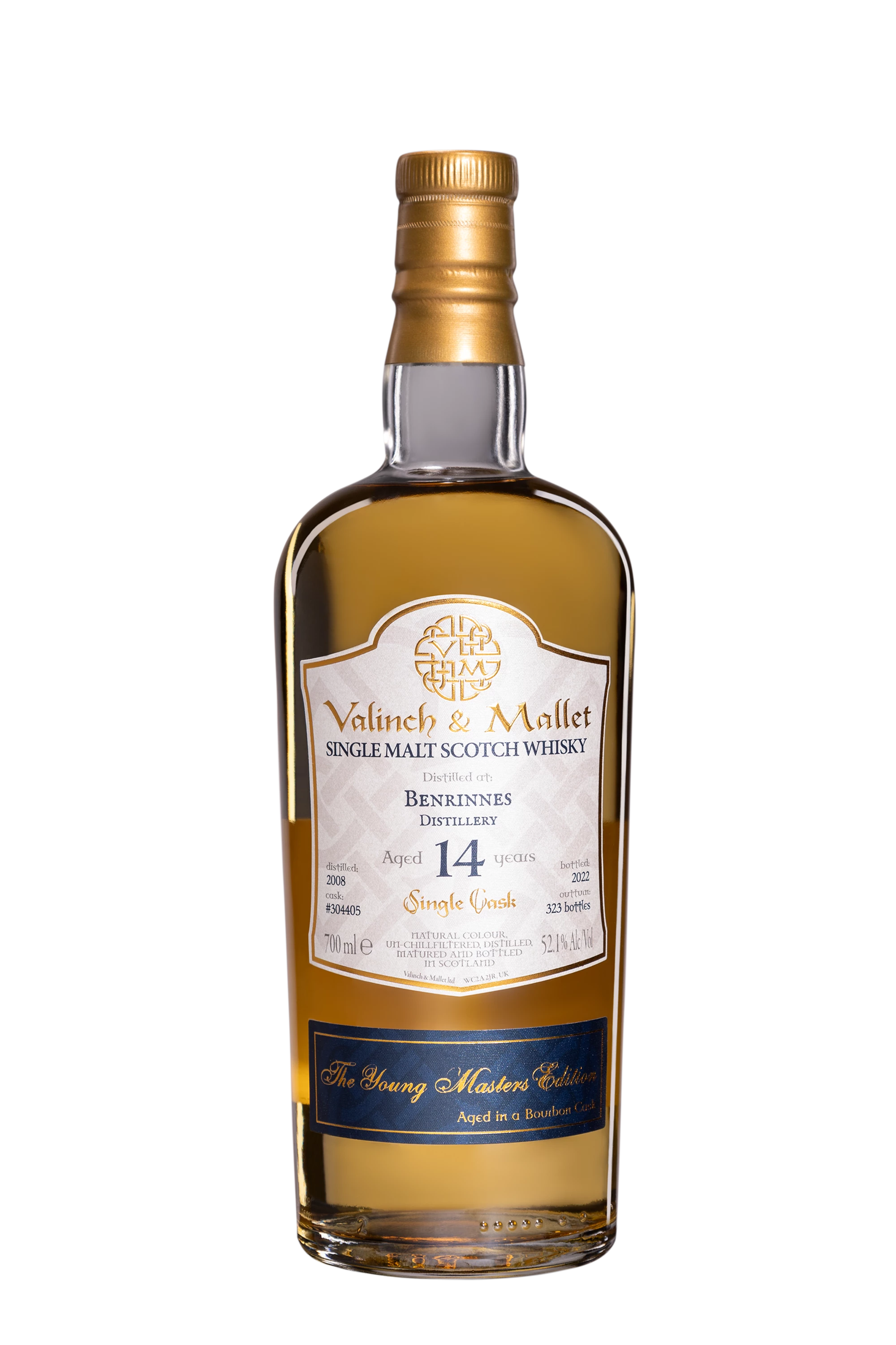 Valinch & Mallet - Single Malt Scotch Whisky "14 Ans Benrinnes - Bourbon Cask" 2008 52.1°, 70cl