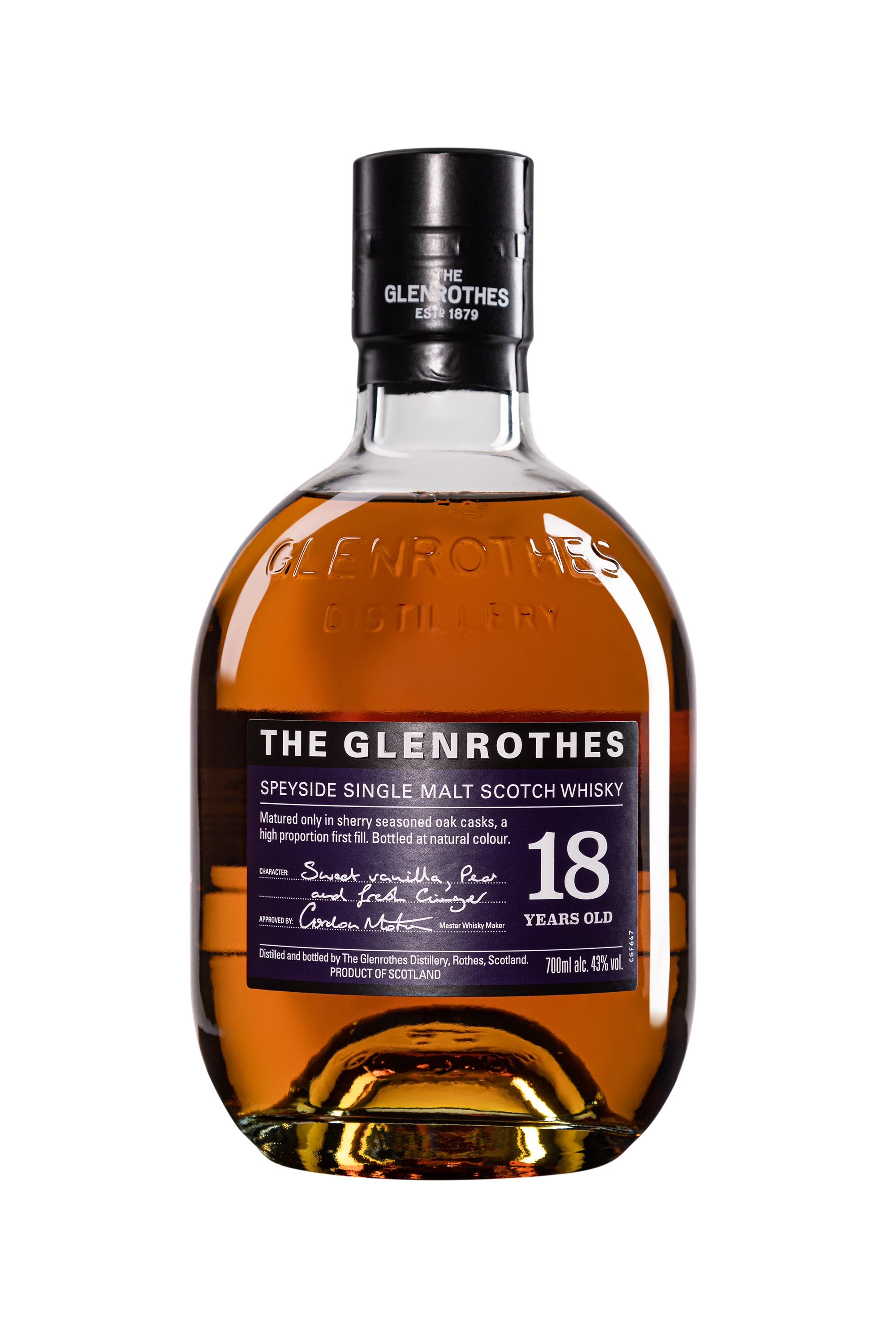The Glenrothes - Single Malt Scotch Whisky "18 Ans" 43° Giftbox, 70cl