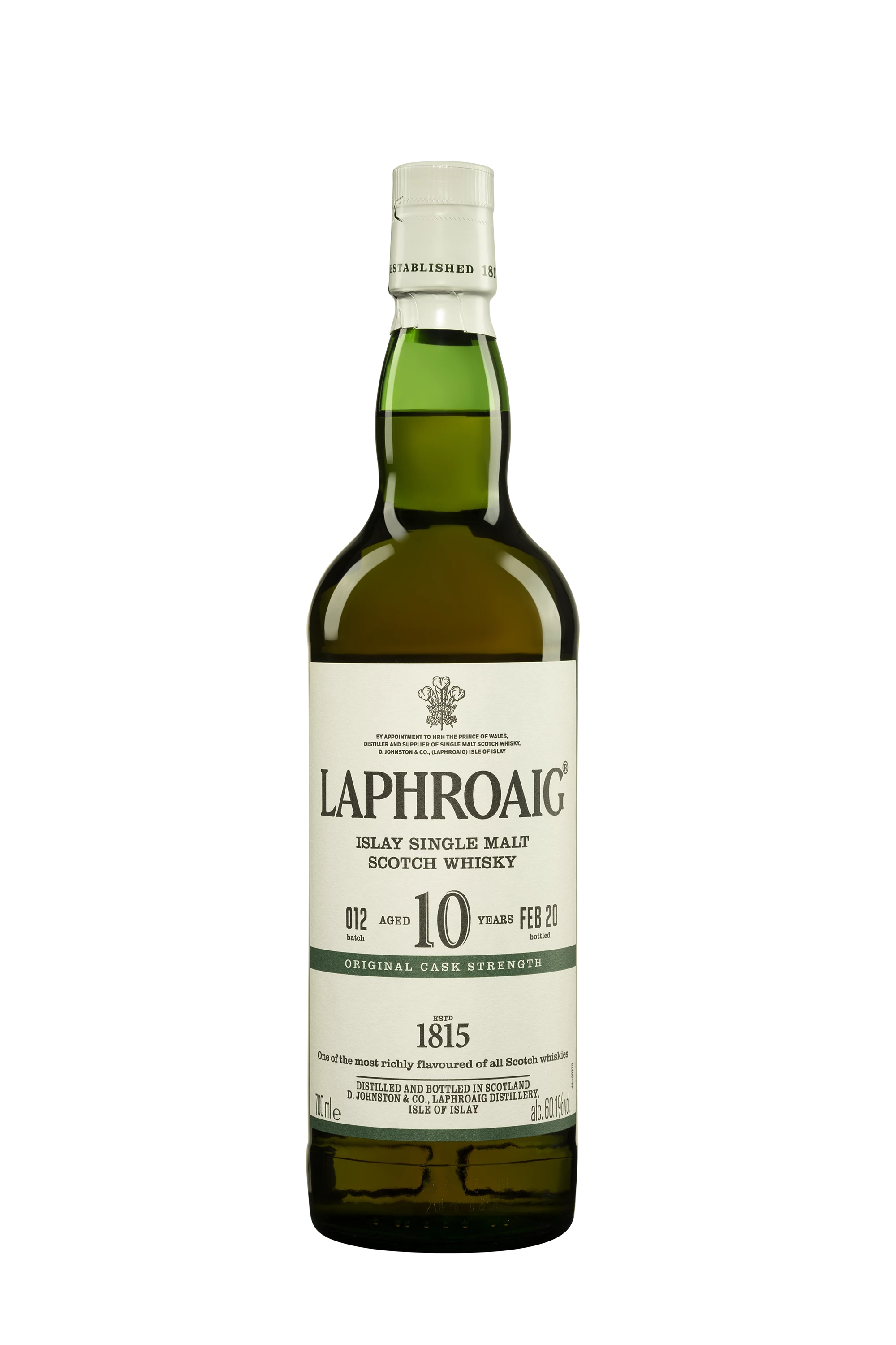 Laphroaig - Single Malt Scotch Whisky "10 Ans - Cask Strength Batch 012" 60.1° Giftbox, 70cl