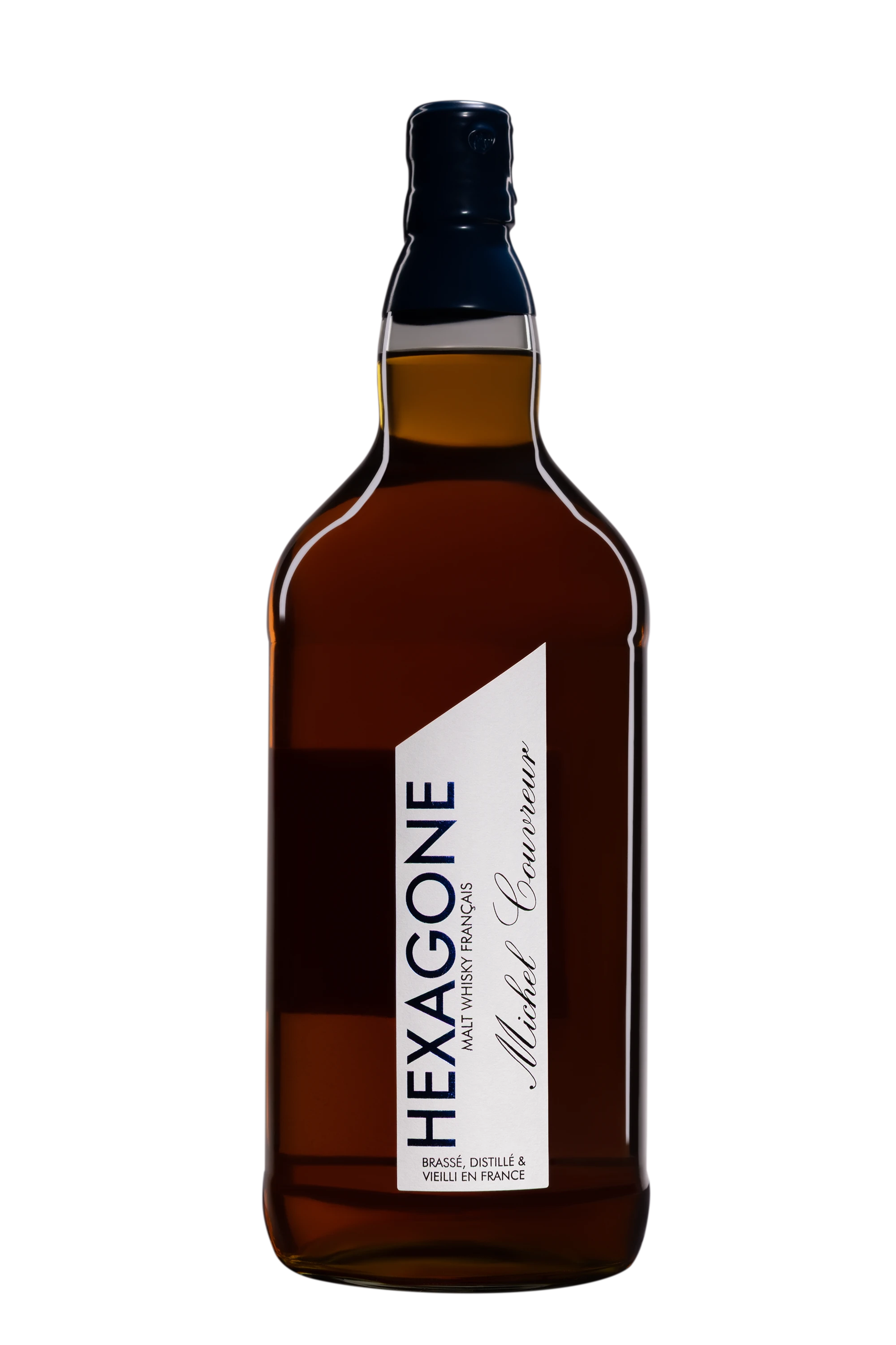 Michel Couvreur - Single Malt French Whisky "4 Ans Hexagone" Brun 2011, 2017, 2020 46.5° Wooden case, 150cl
