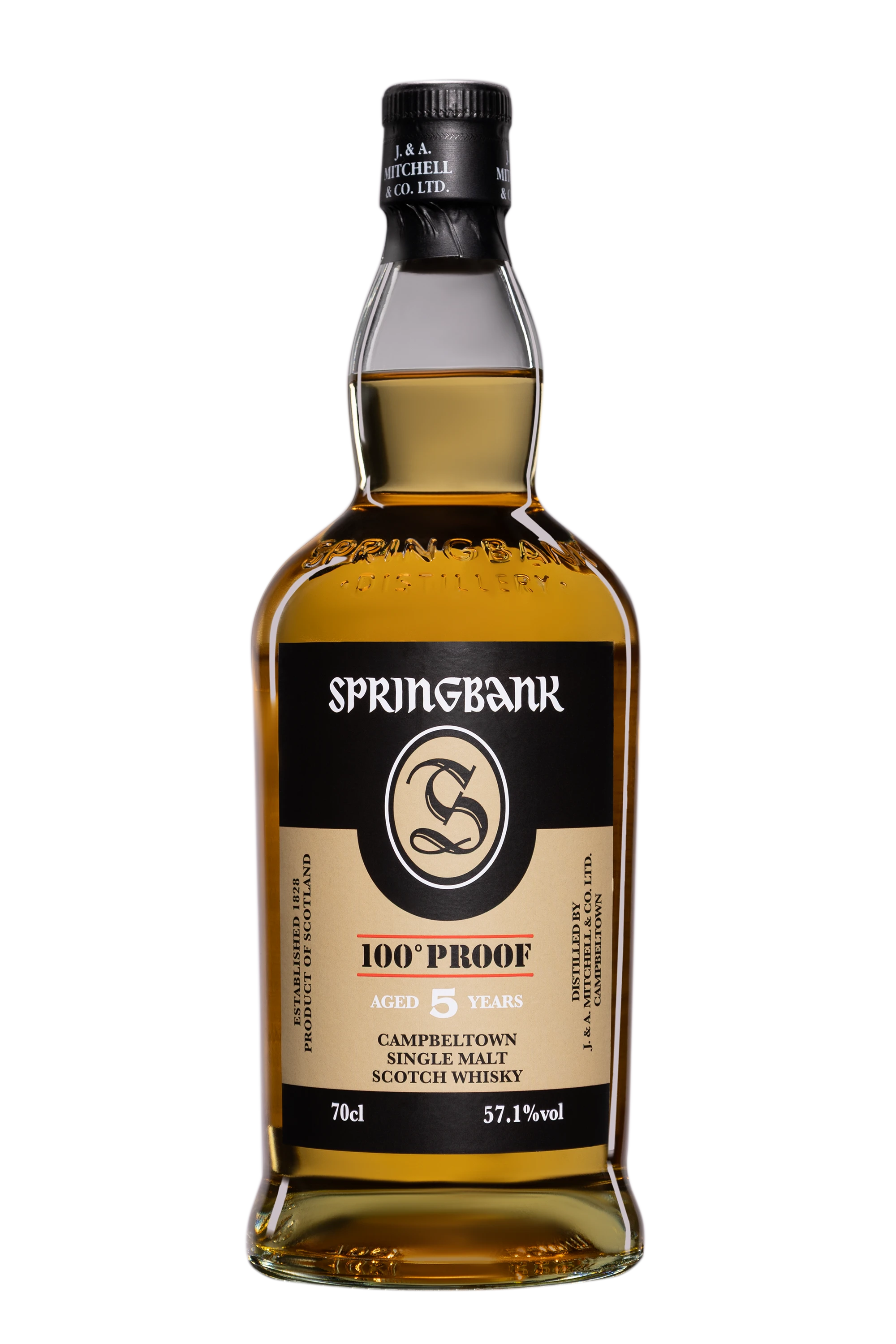 Springbank - Single Malt Scotch Whisky "5 Ans - 100 Proof" Brun NV 57.1°, 70cl
