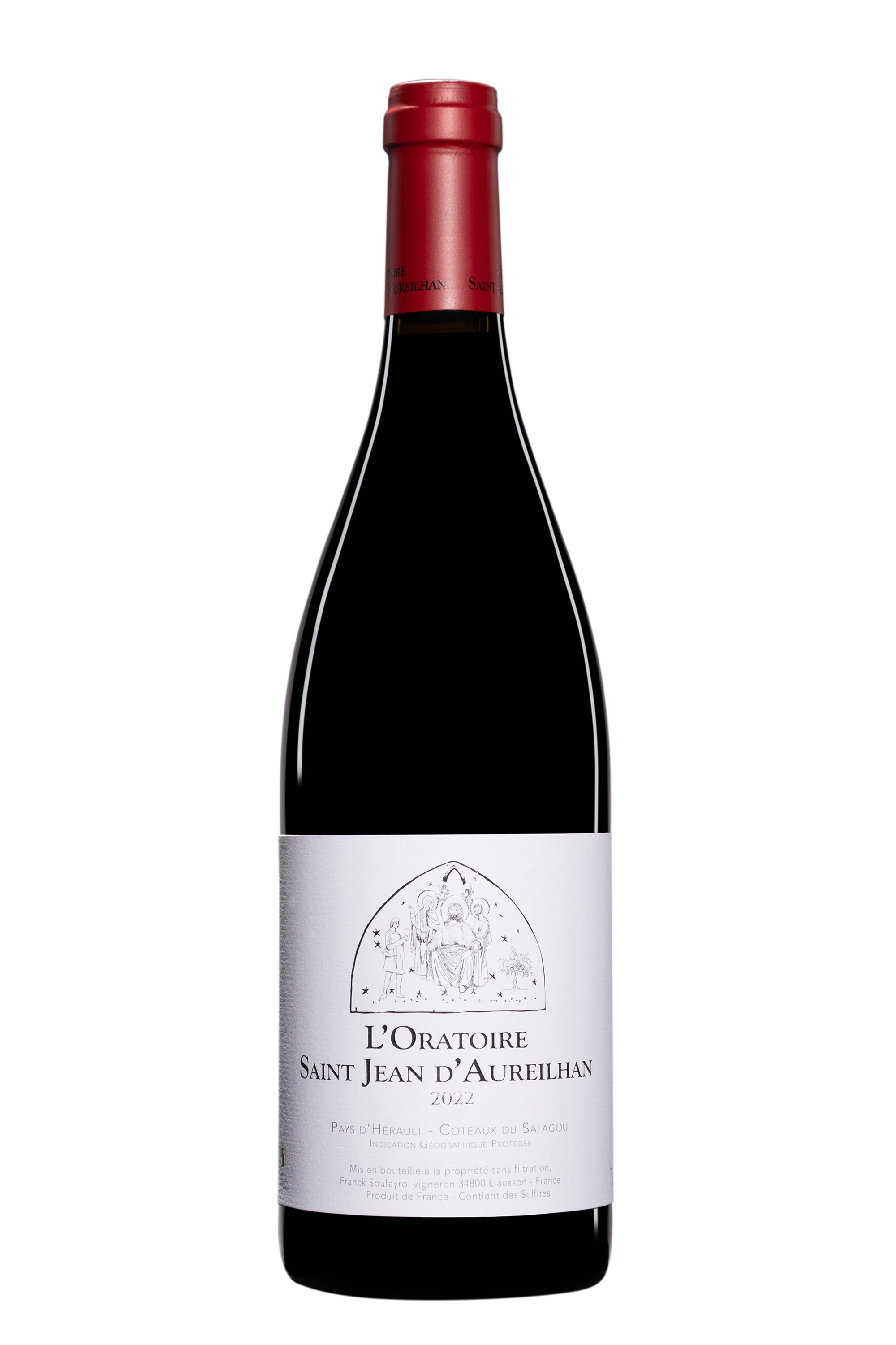 Domaine L'Oratoire Saint Jean d'Aureilhan - Vin de Pays de l'Hérault Coteaux du Salagou Rouge 2022, 75cl