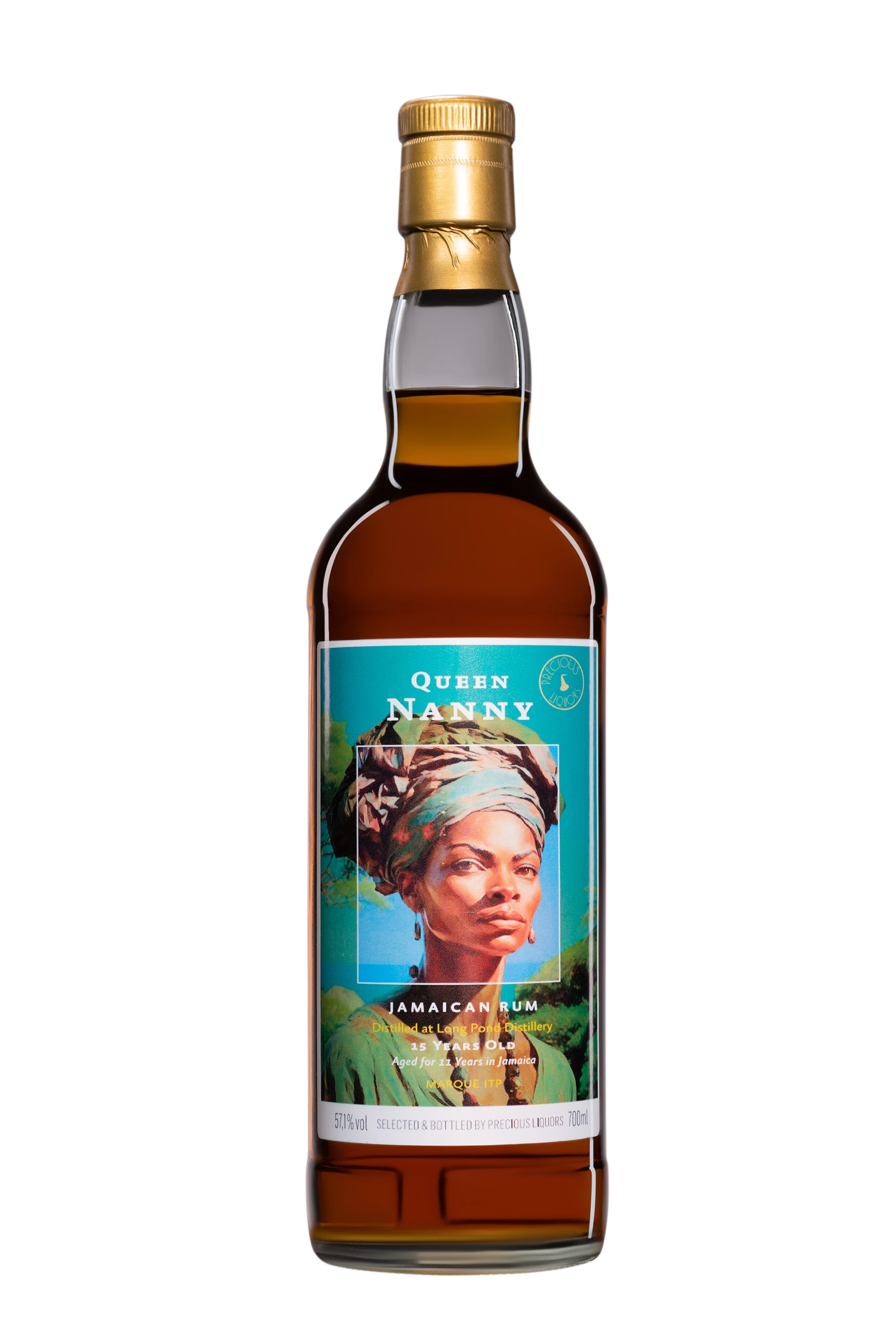 Precious Liquors - Molasses Jamaican Rhum "15 Ans Long Pond - ITP - Queen Nanny" 2007 57.1°, 70cl