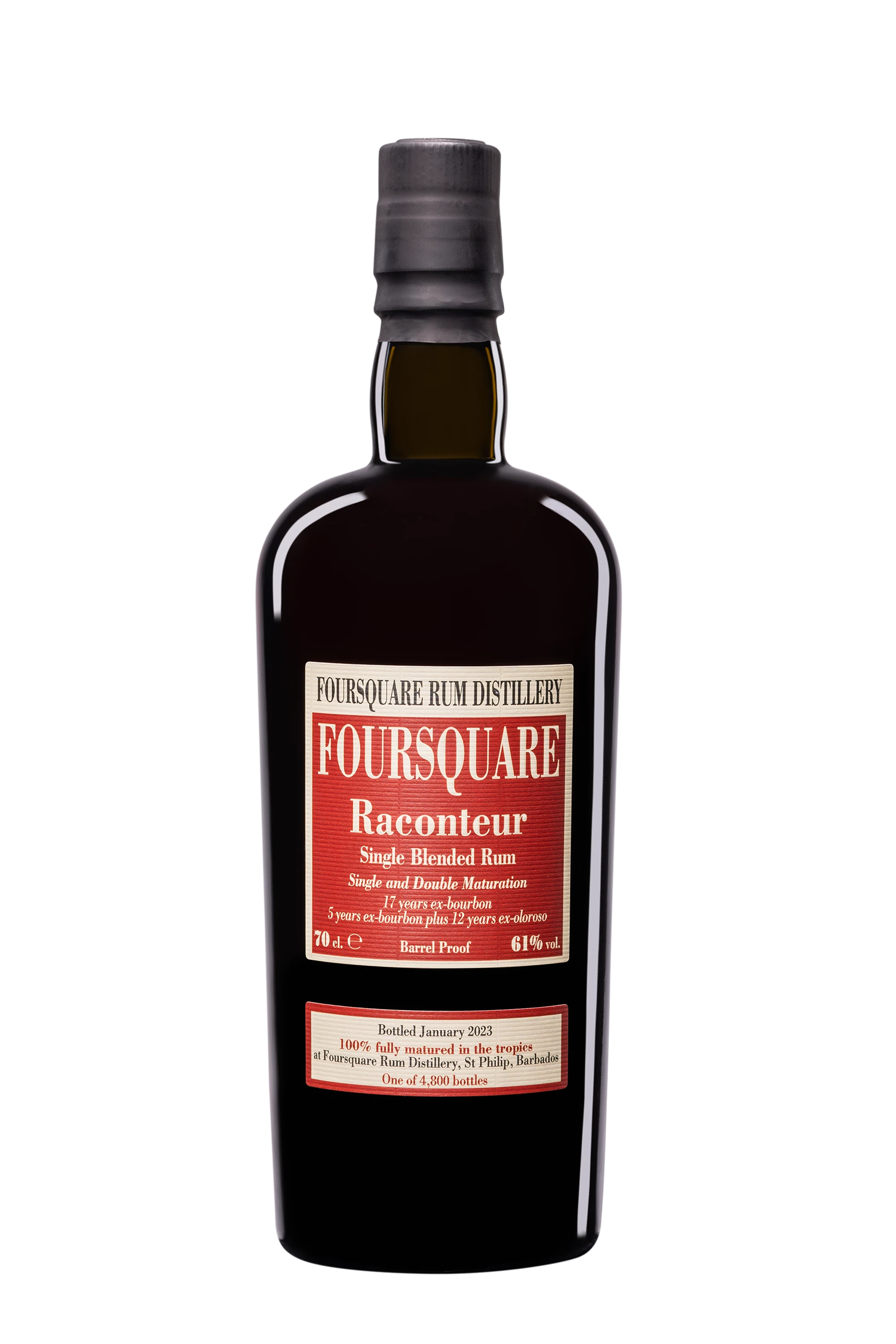 Vélier - Molasses Barbados Rhum "Foursquare - Raconteur" Brun 61° Giftbox, 70cl