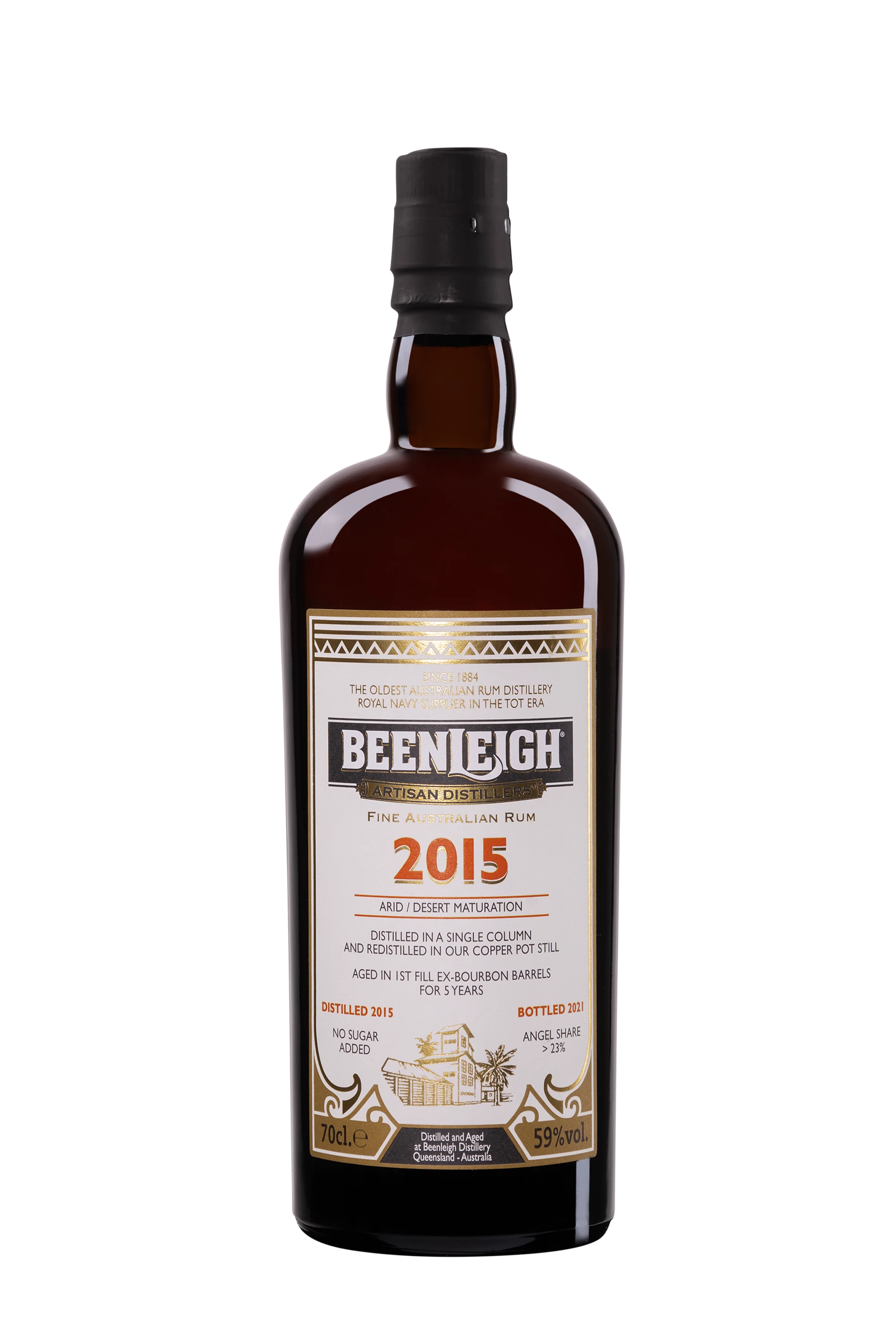 Beenleigh - Molasses Australian Rhum "Desert Maturation" Brun 2015 59° Giftbox, 70cl
