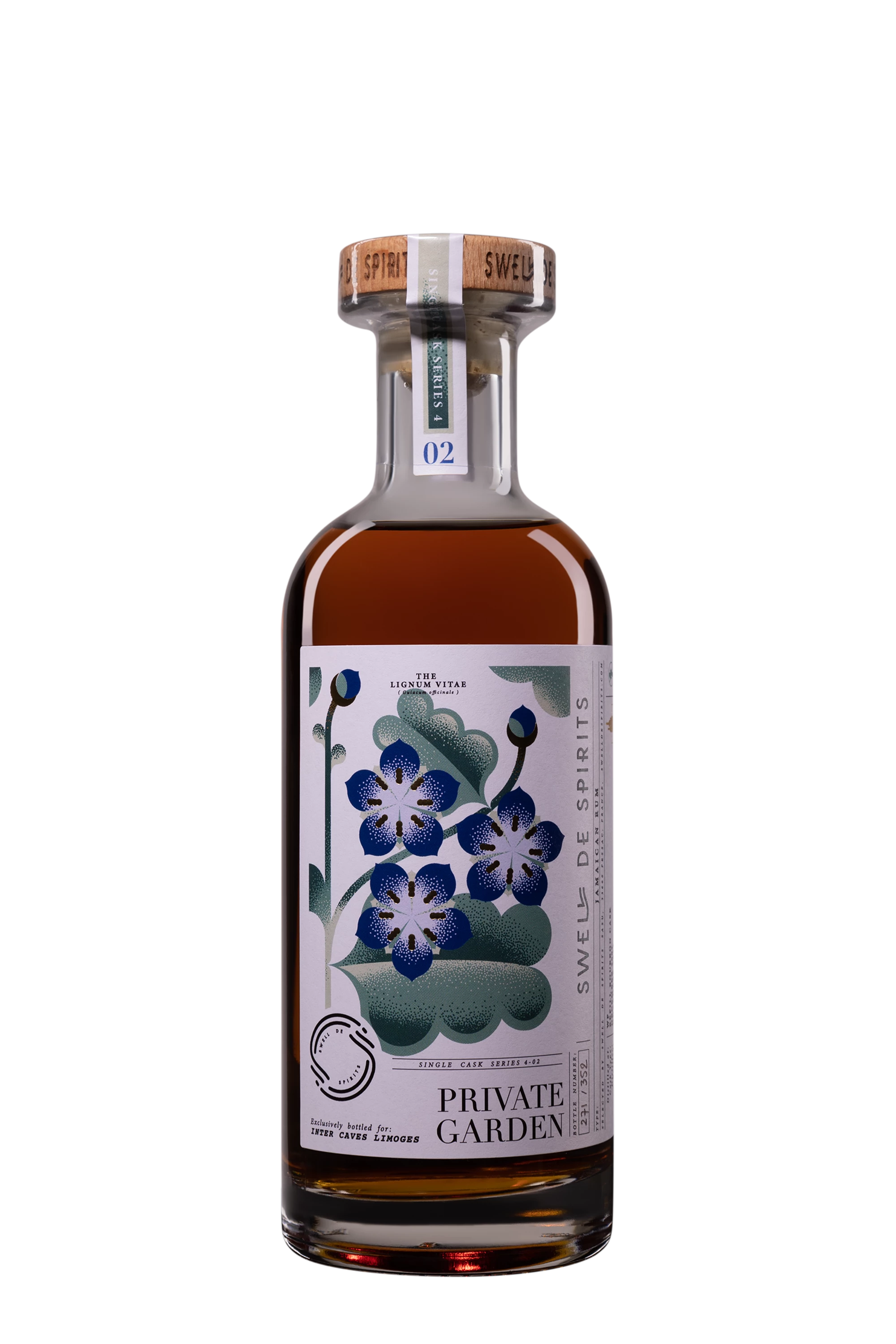 Swell de Spirits - Molasses Jamaican Rhum "15 Ans Worthy Park - Private Garden N°2" Brun 2007 60.2°, 50cl