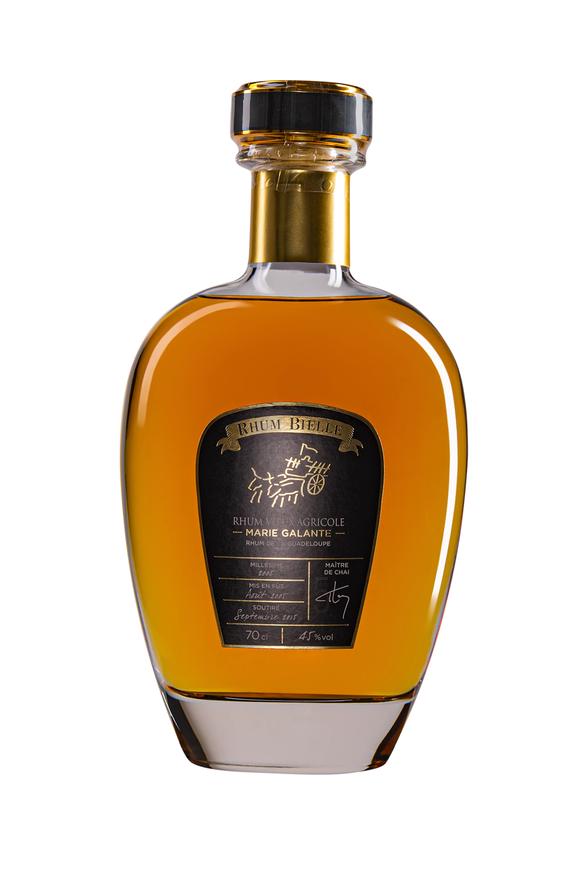 Bielle - Rhum Vieux Agricole de Guadeloupe Brun 2005 45° Giftbox, 70cl