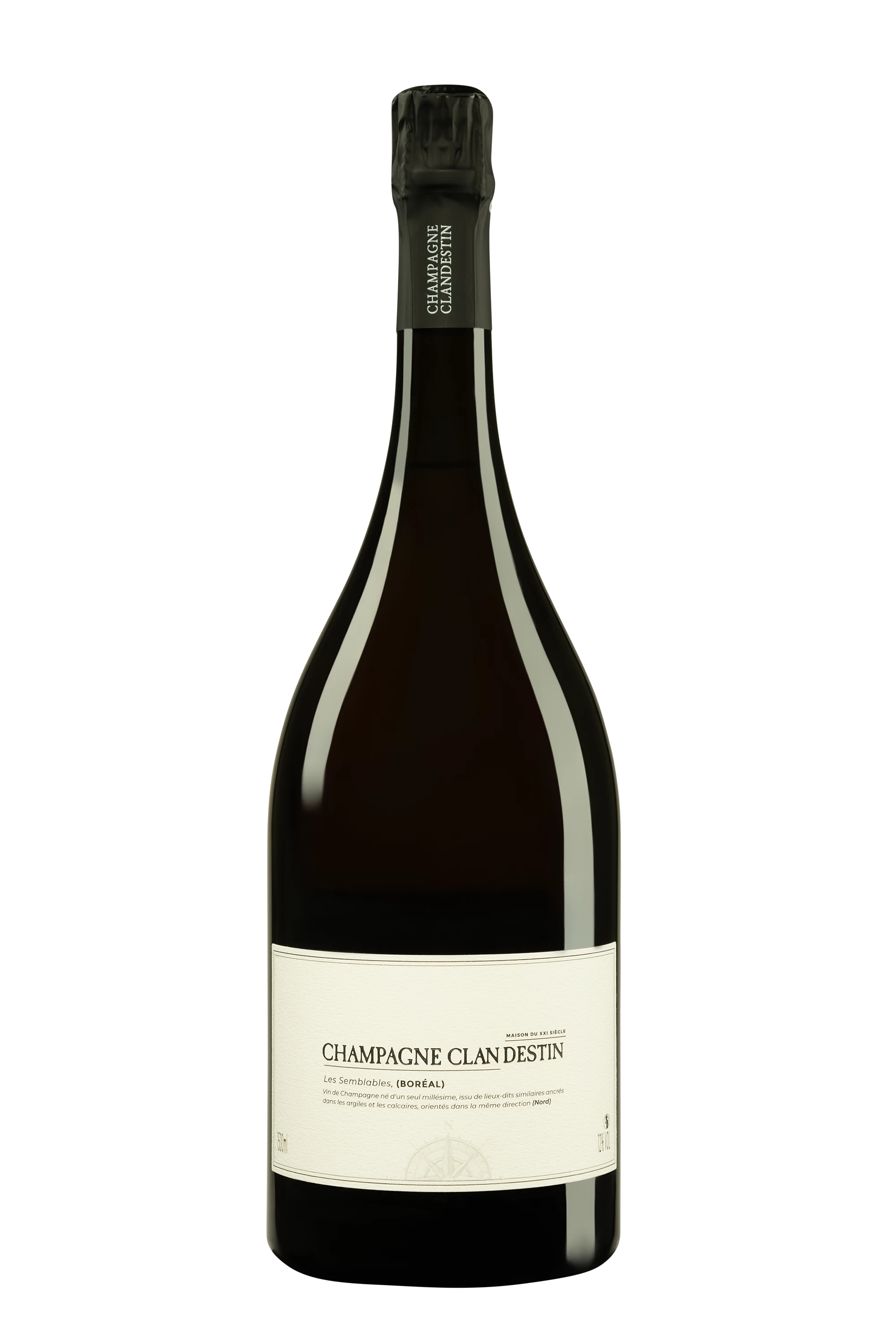 Maison Clandestin - Champagne Brut Nature Blanc de Noirs Millésimé "Les Semblables - Boréal" Blanc 2016 12°, 150cl