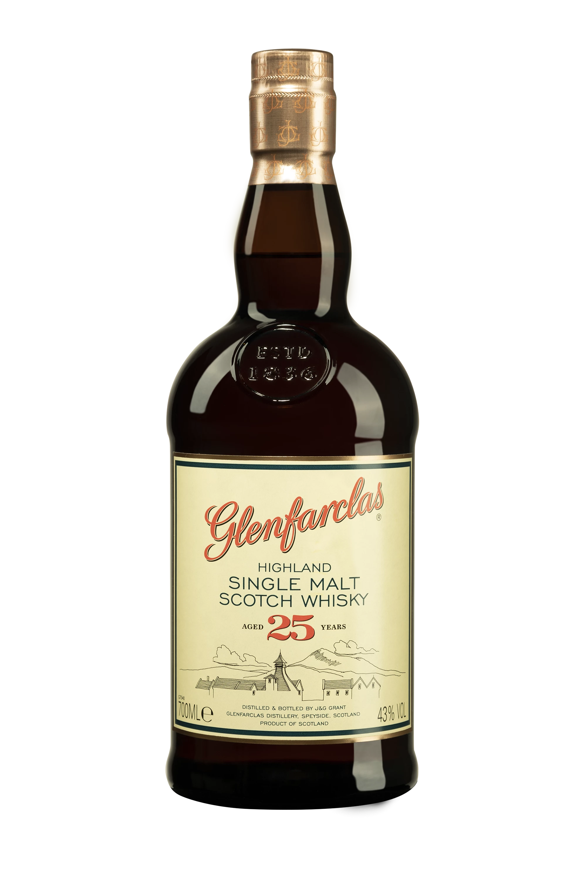 Glenfarclas - Single Malt Scotch Whisky "25 Ans" 43° Giftbox, 70cl