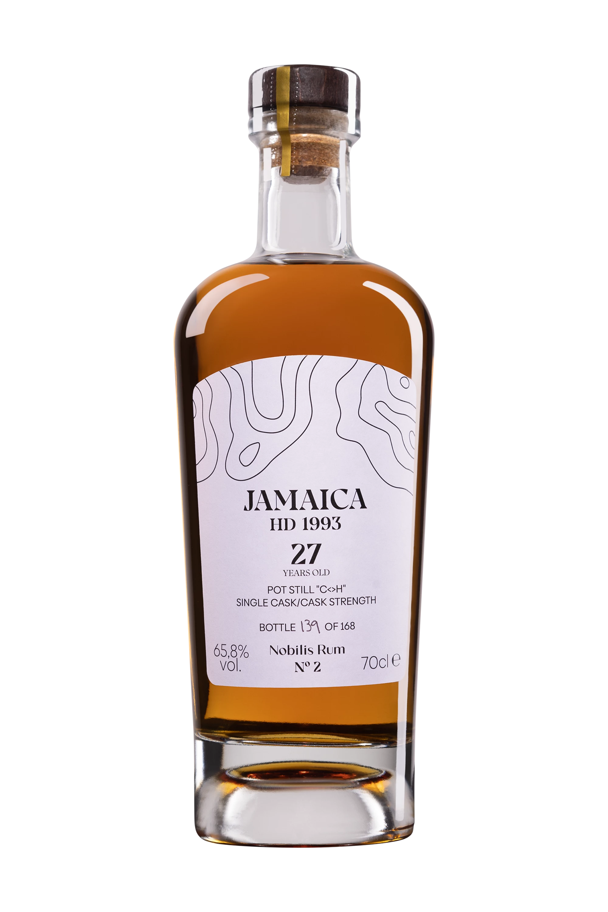 Nobilis Rum - Molasses Jamaican Rhum "27 Ans HD C<>H - Single Cask - N°2" Brun 1993 65.8° Giftbox, 70cl