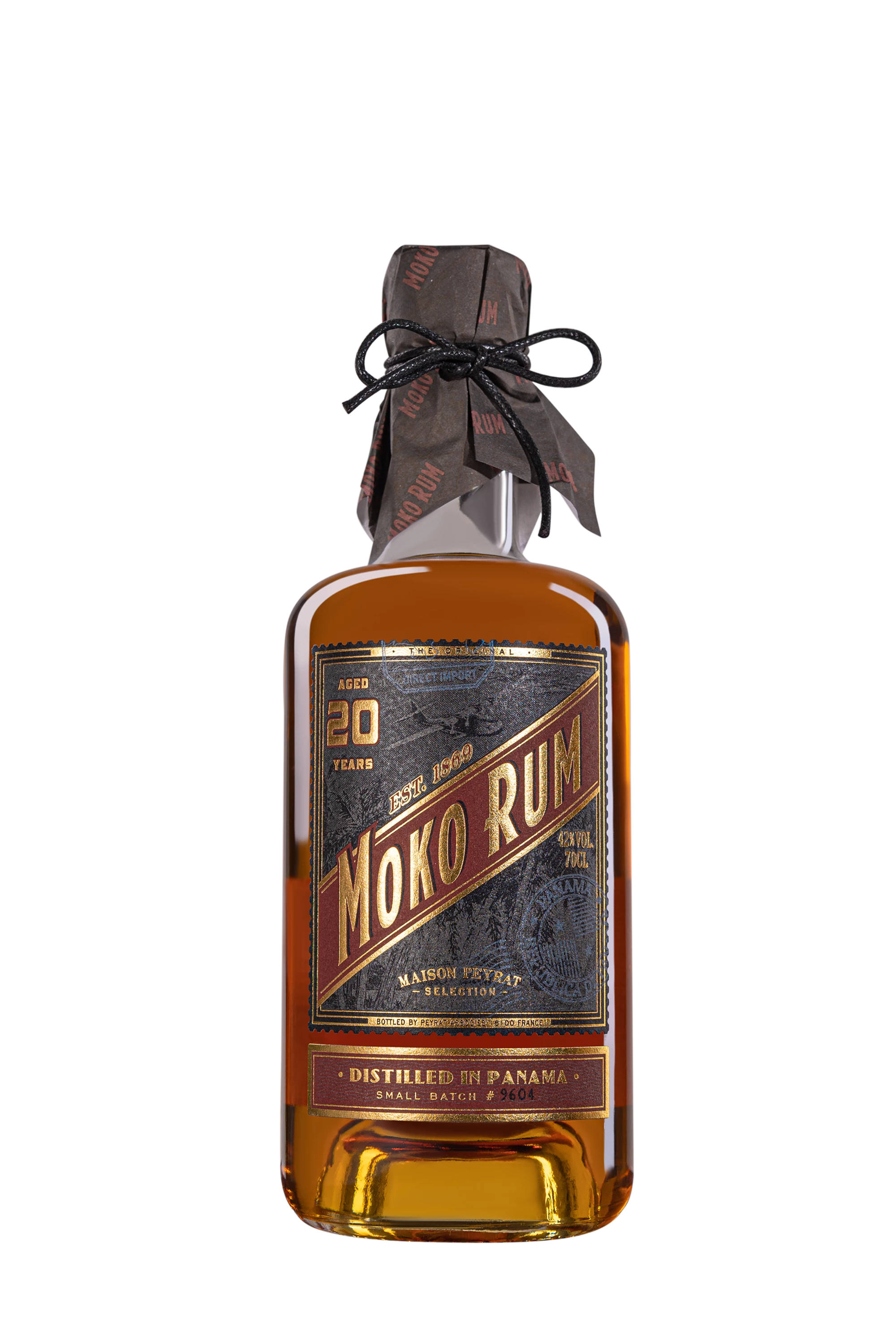 Moko - Molasses Panamanian Rhum "20 Ans" Brun 42° Giftbox, 70cl
