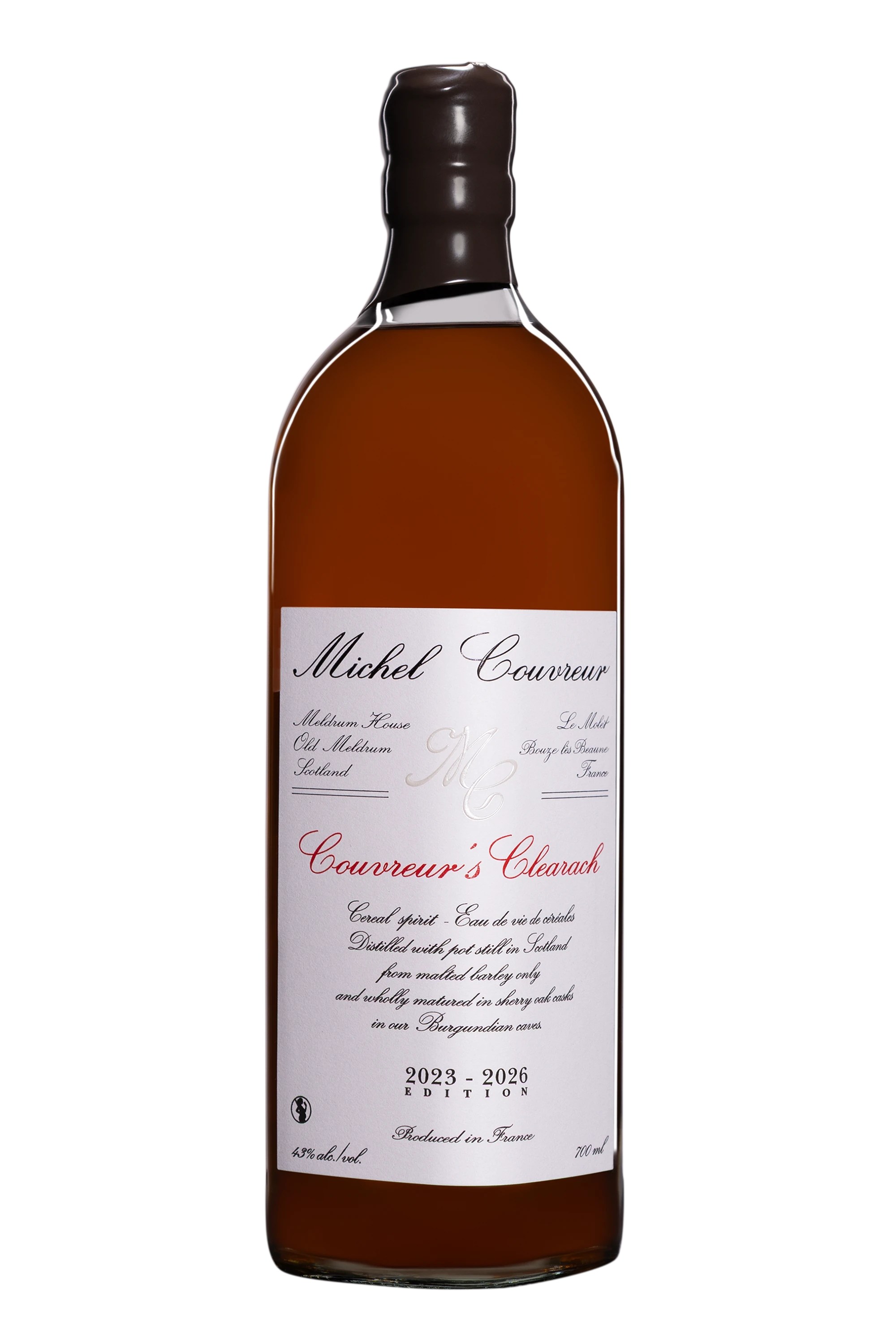 Michel Couvreur - Single Malt French Whisky "Couvreur's Clearach" Brun NV 43° Giftbox, 70cl