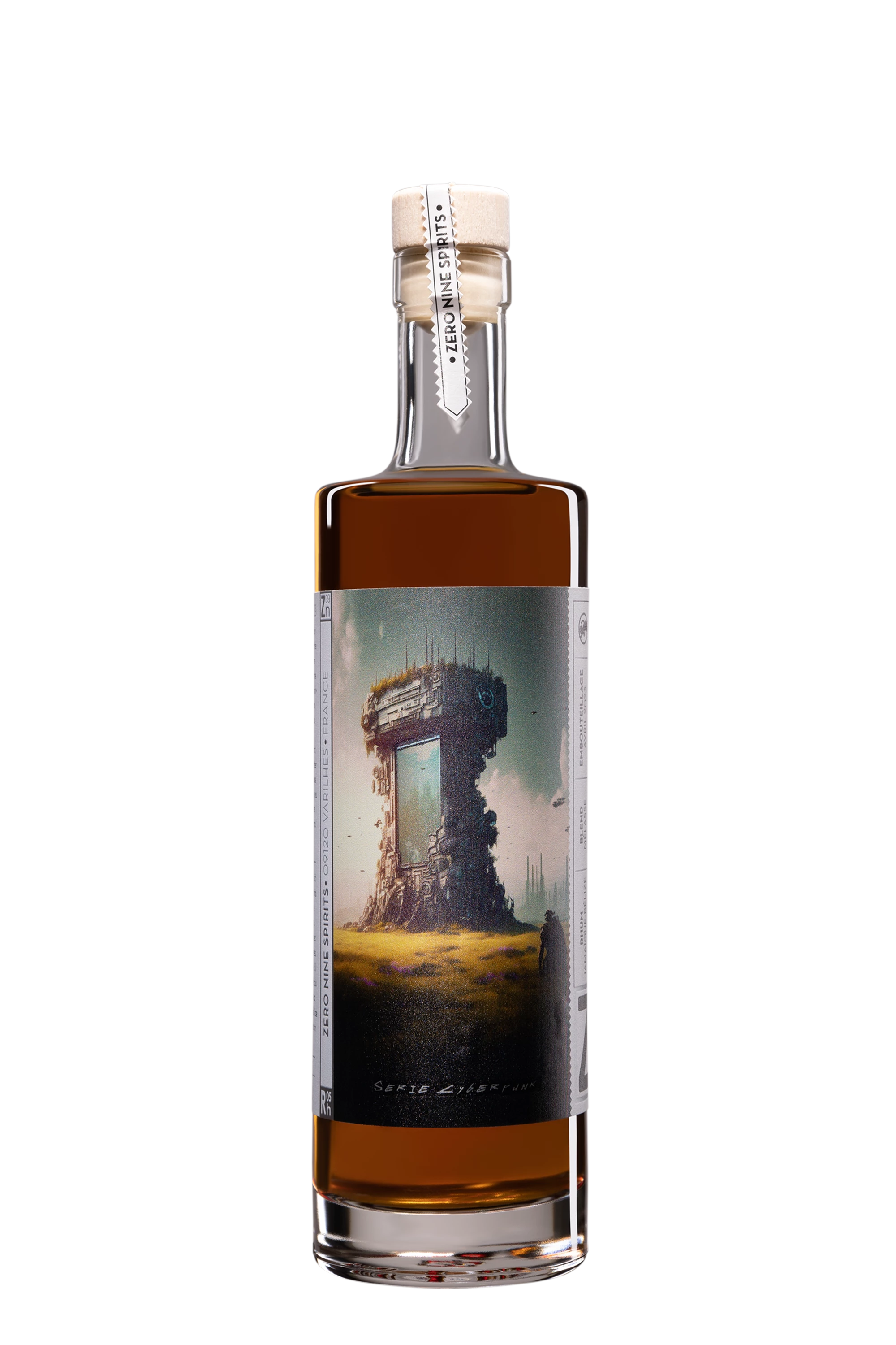 Zero Nine Spirits - Molasses Rhum "Série Cyberpunk - Rh05" Brun 65.4°, 50cl
