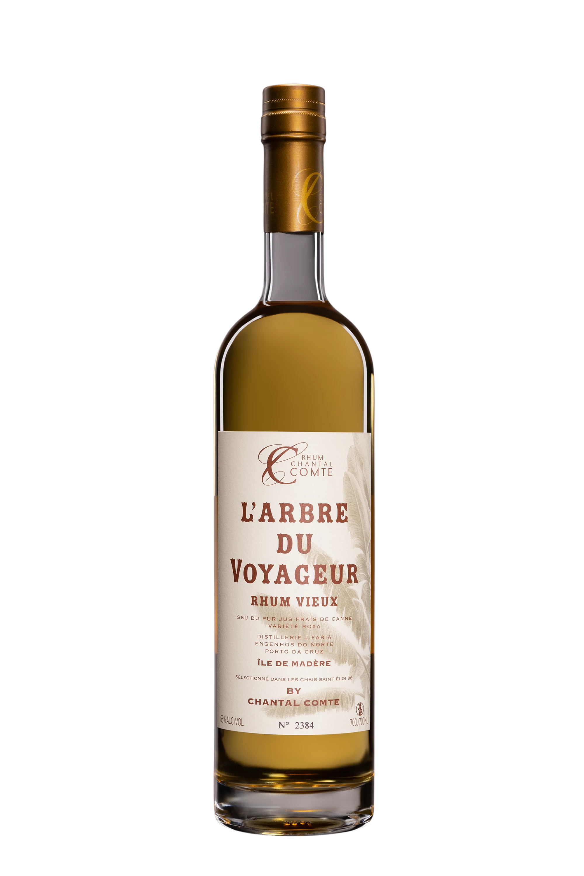 Chantal Comte - Pur Cane Juice Portuguese Rhum "L'Arbre du Voyageur" Brun 63° Giftbox, 70cl