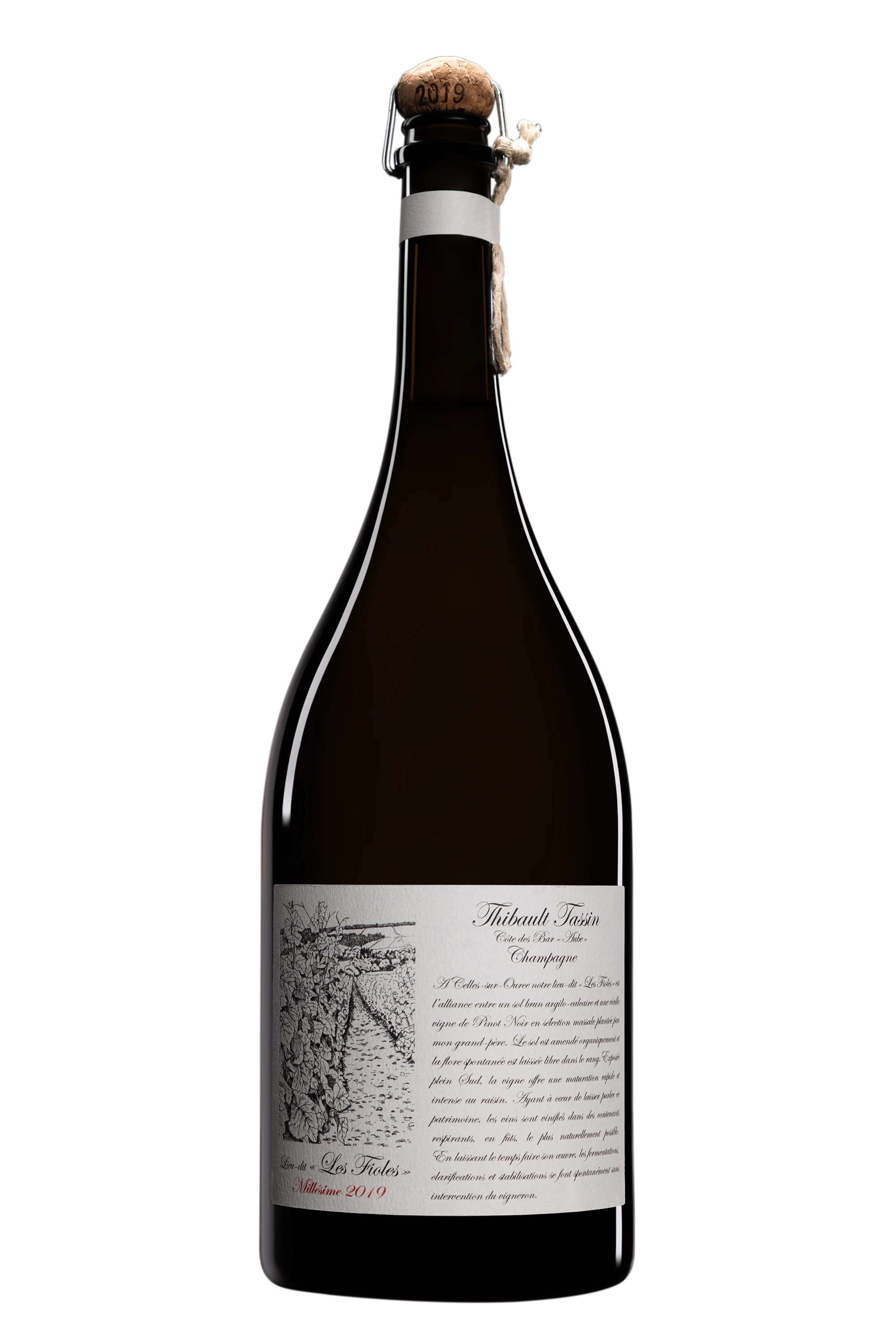 Domaine Alizée et Thibaut Tassin - Champagne Brut Nature Blanc de Noirs Millésimé "Les Fioles" Blanc 2019 Dégorgement 07 Apr. 2025 12°, 150cl