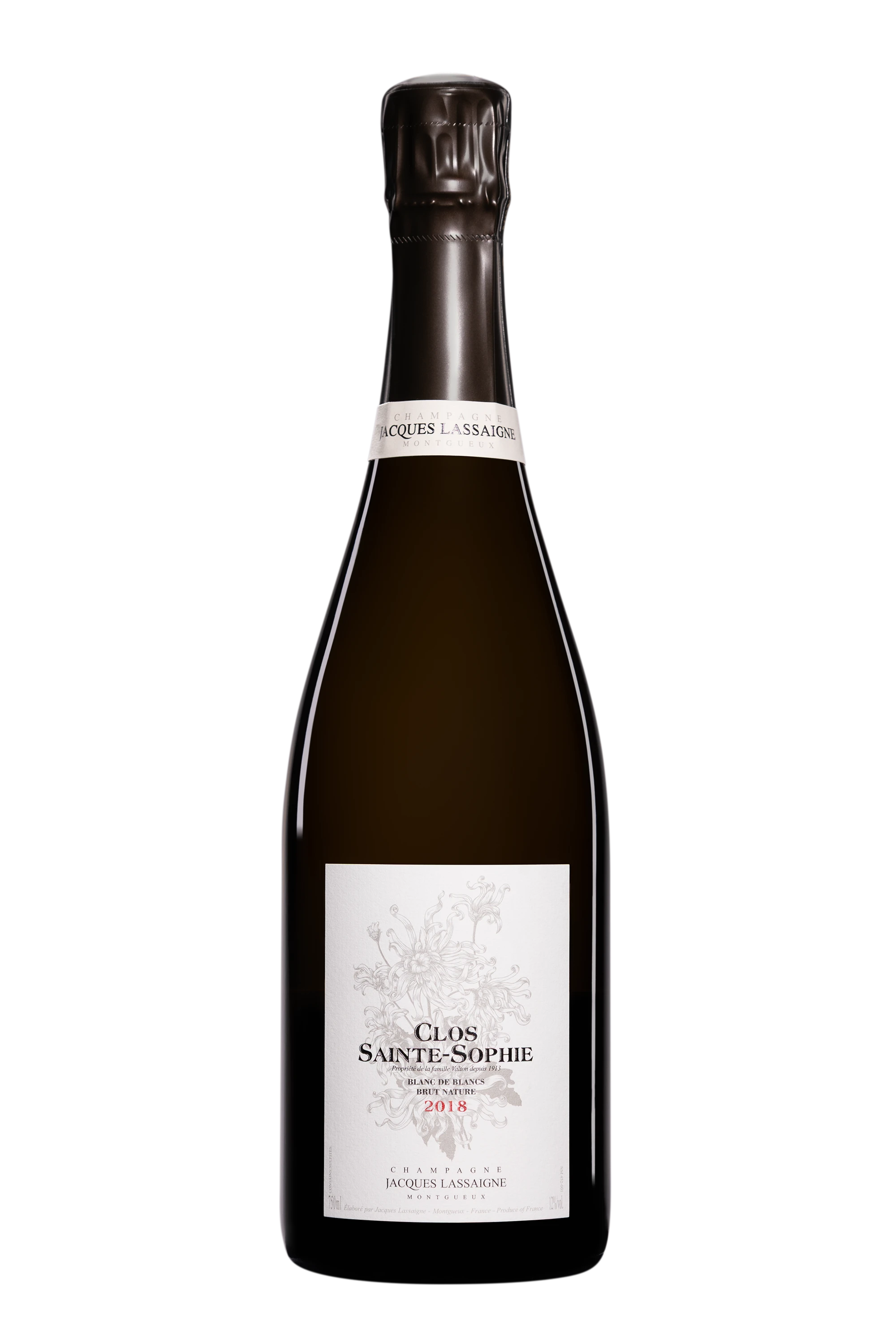 Domaine Jacques Lassaigne - Champagne Brut Nature Blanc de Blancs Millésimé "Clos Sainte-Sophie" Blanc 2018 12°, 75cl