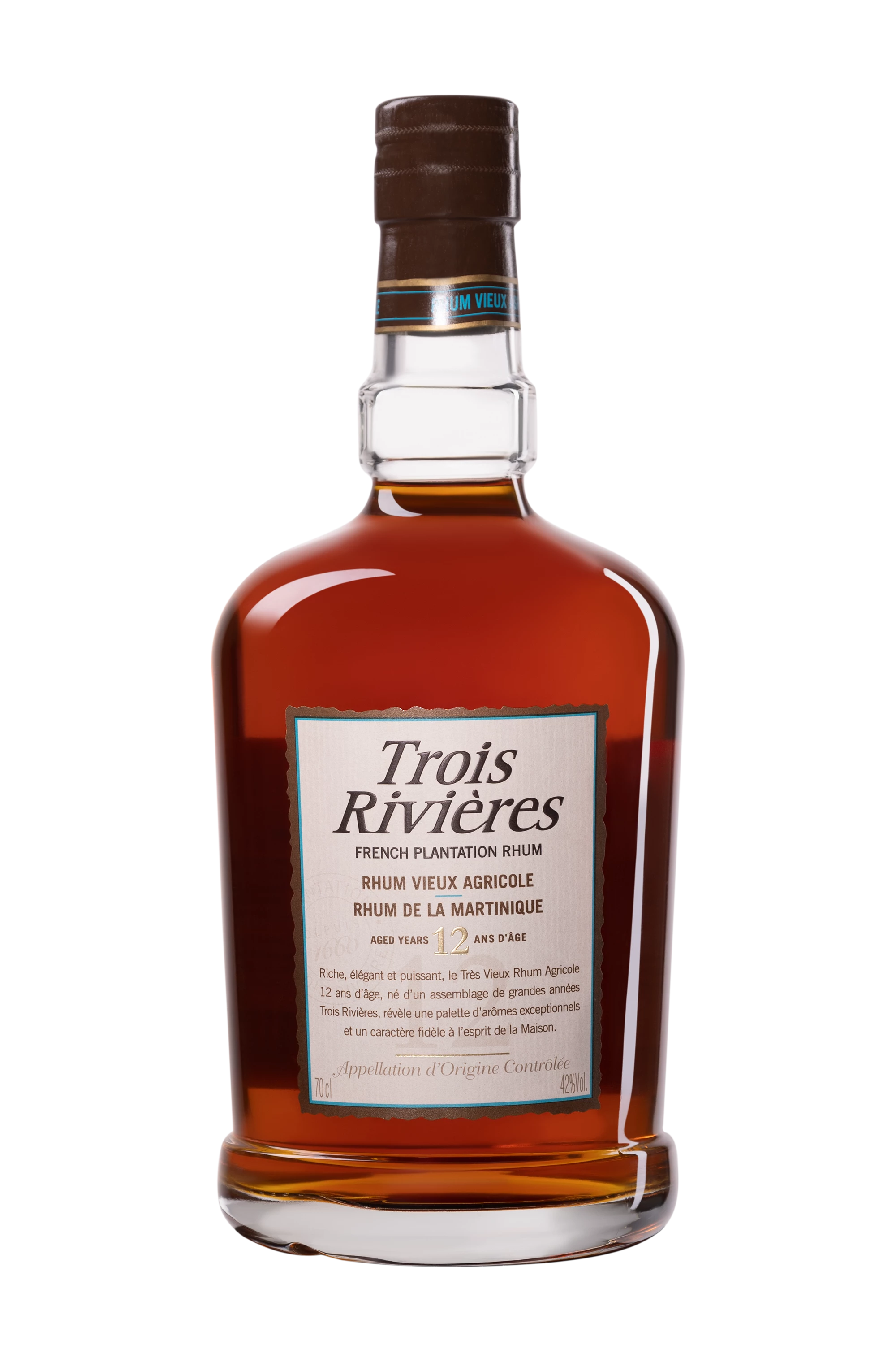 Trois Rivières - Rhum Vieux Agricole de Martinique "12 Ans" Brun 42° Giftbox, 70cl