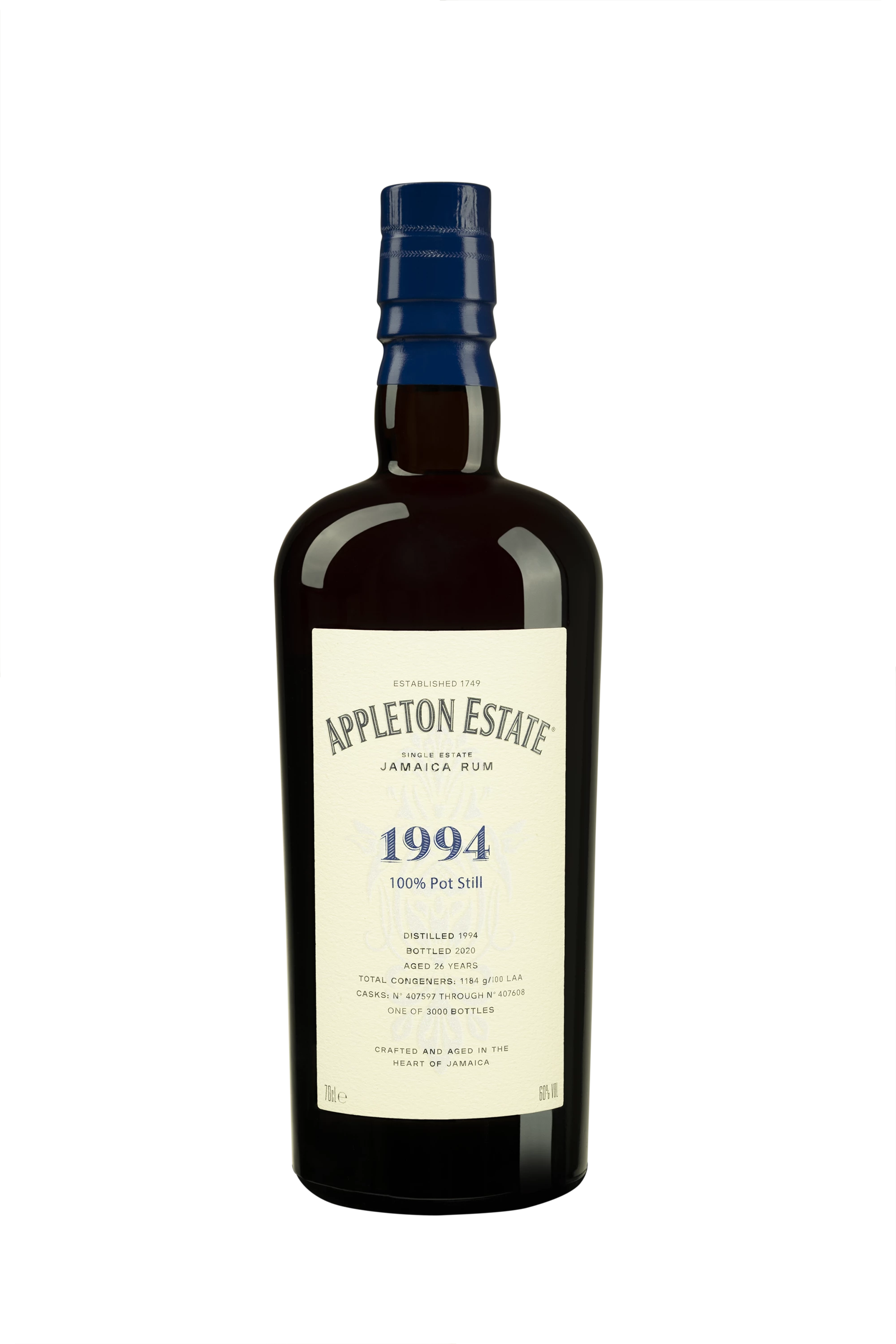 Appleton - Molasses Jamaican Rhum "26 Ans - Vélier Hearts Collection" Brun 1994 60° Giftbox, 70cl