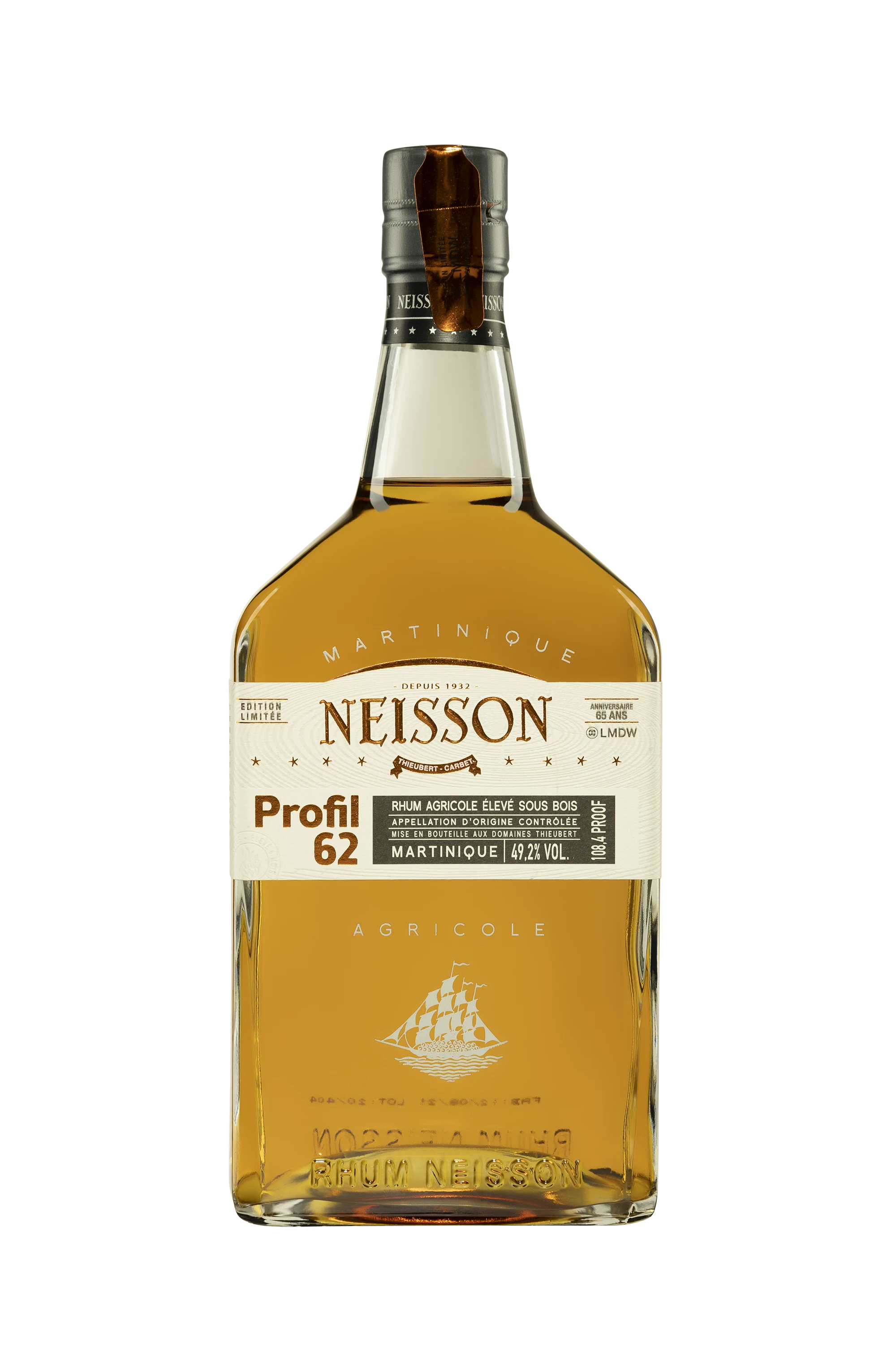 Neisson - Rhum Agricole de Martinique "Profil 62" Brun 49.2°, 70cl