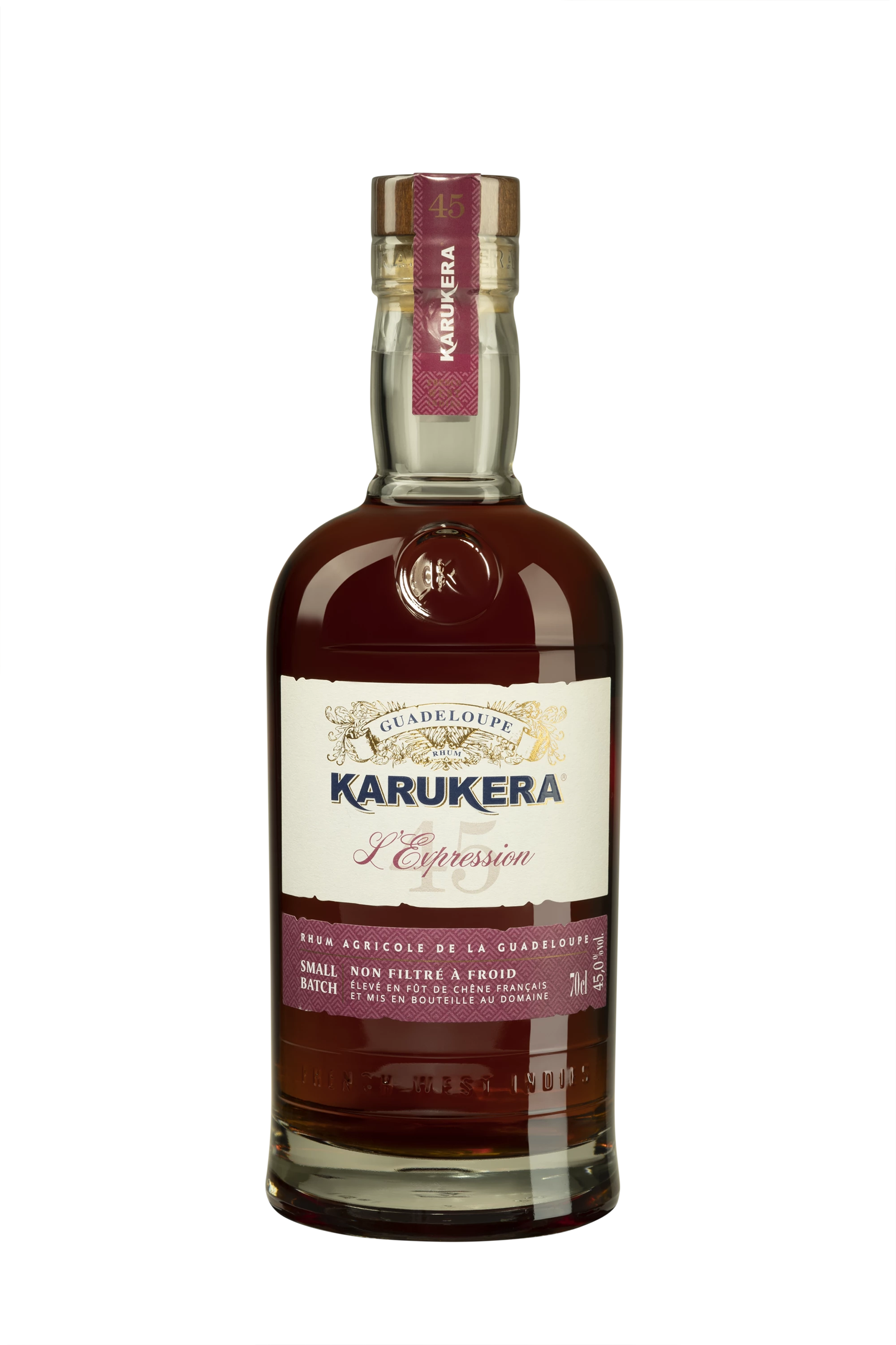 Karukera - Rhum Agricole de Guadeloupe "L'Expression" Brun 2019 45°, 70cl