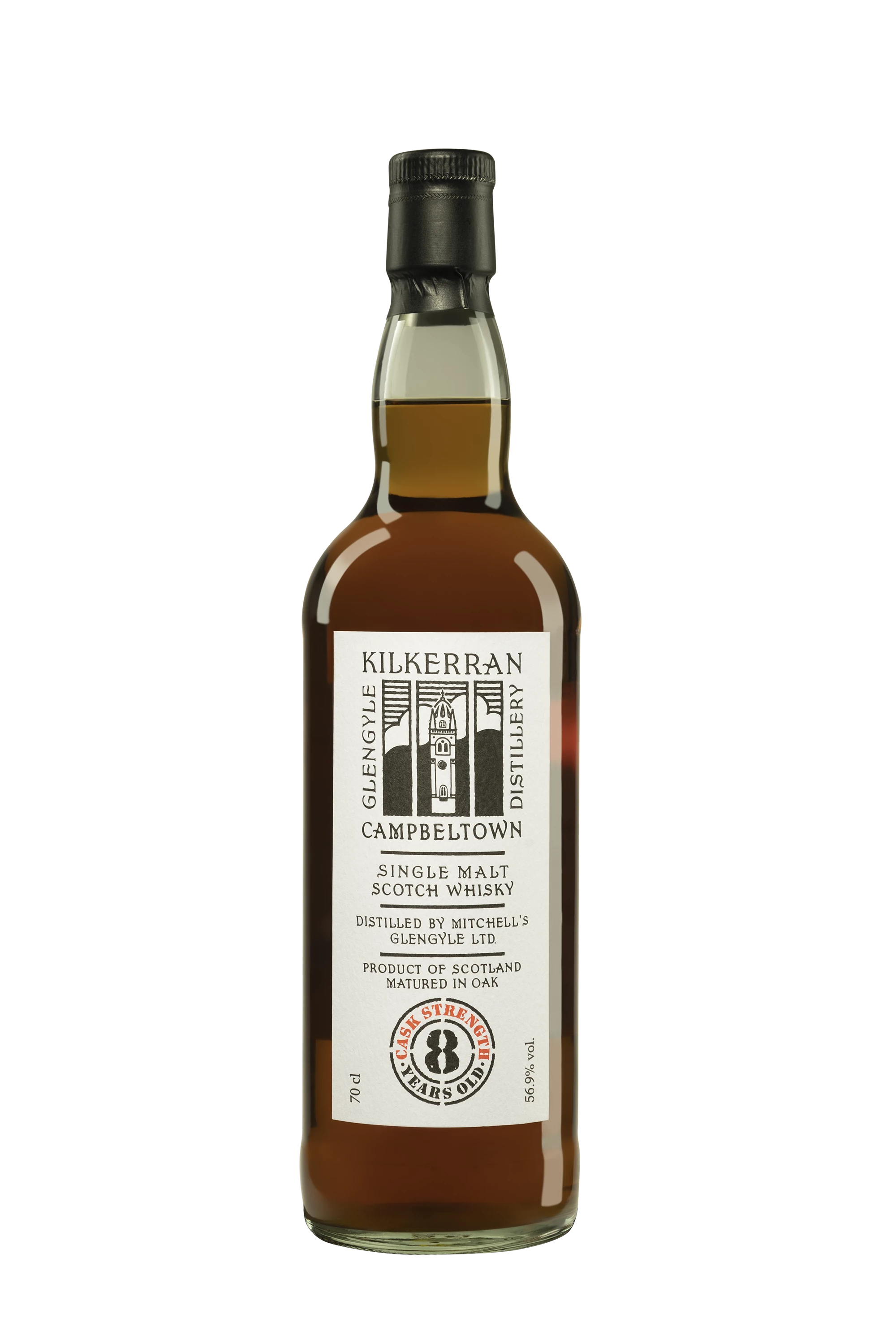 Kilkerran - Single Malt Scotch Whisky "8 Ans - Brut de Fût" 56.9° Giftbox, 70cl
