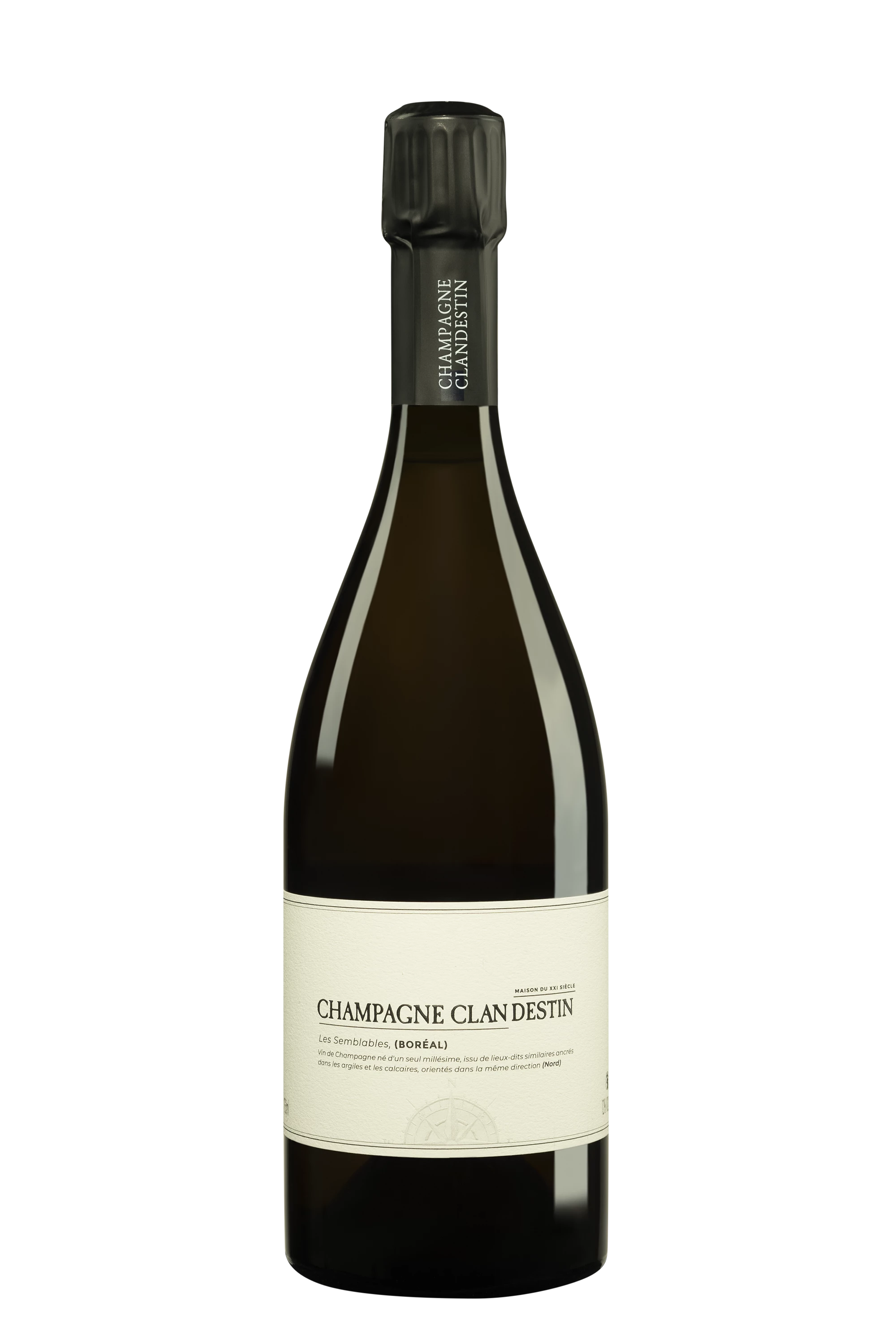 Maison Clandestin - Champagne Brut Nature Blanc de Noirs Millésimé "Les Semblables - Boréal" Blanc 2018 12°, 75cl