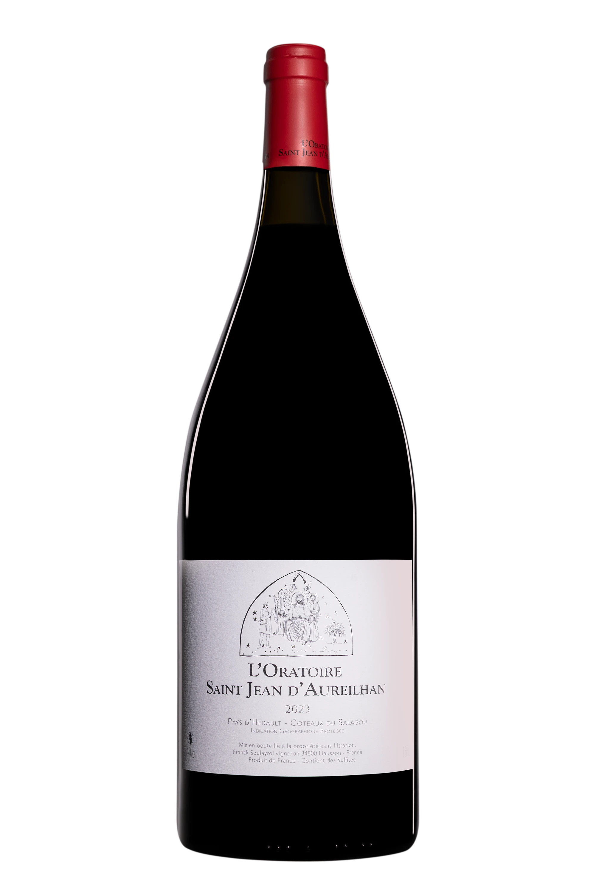 Domaine L'Oratoire Saint Jean d'Aureilhan - Vin de Pays d'Hérault - Coteaux du Salagou Rouge 2023 14°, 150cl
